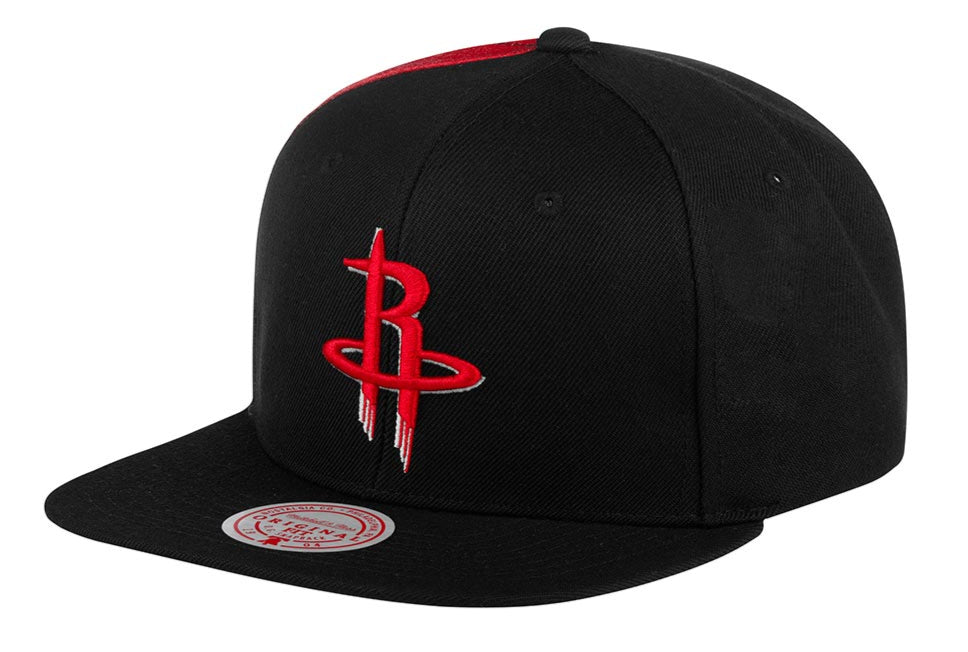 MENS MITCHELL & NESS NBA TAPESTRY SNAPBACK ROCKETS