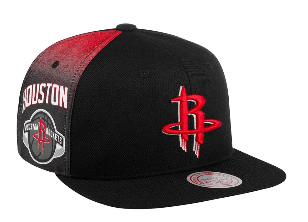 MENS MITCHELL & NESS NBA TAPESTRY SNAPBACK ROCKETS