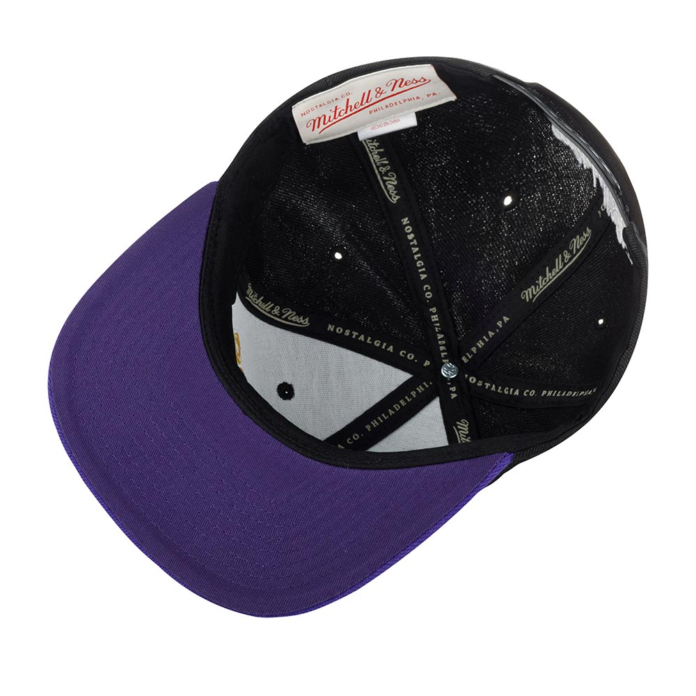 MENS MITCHELL & NESS NBA CORE BASIC SNAPBACK LAKERS