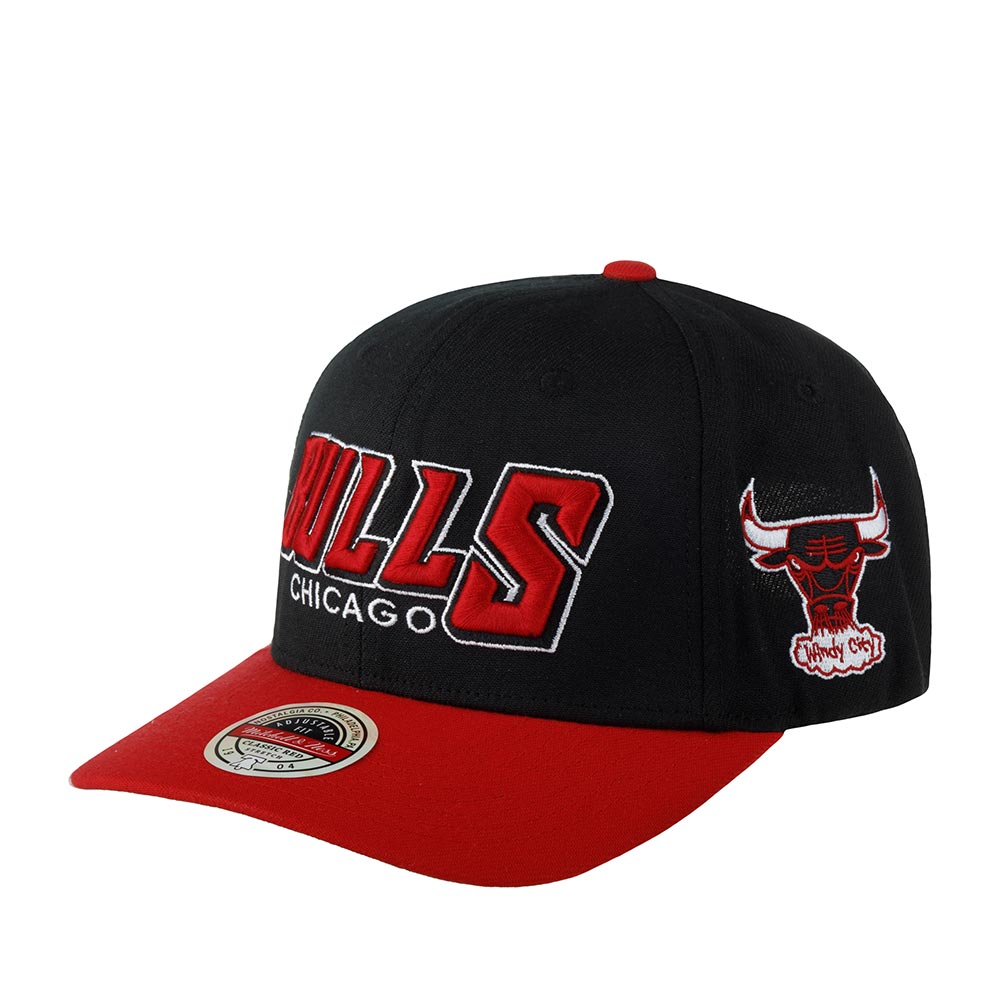 MENS MITCHELL & NESS NBA SHREDDER STRETCH SNAPBACK HWC BULLS - RED