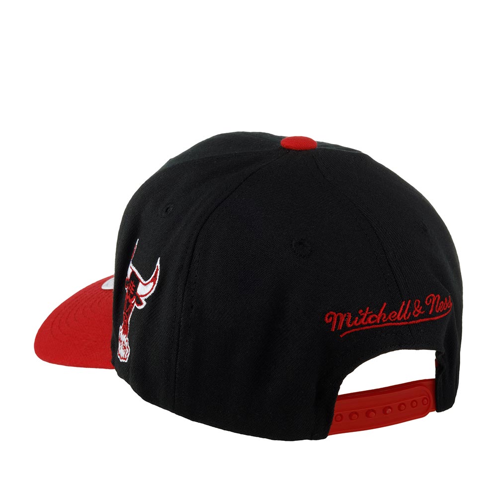 MENS MITCHELL & NESS NBA SHREDDER STRETCH SNAPBACK HWC BULLS - RED