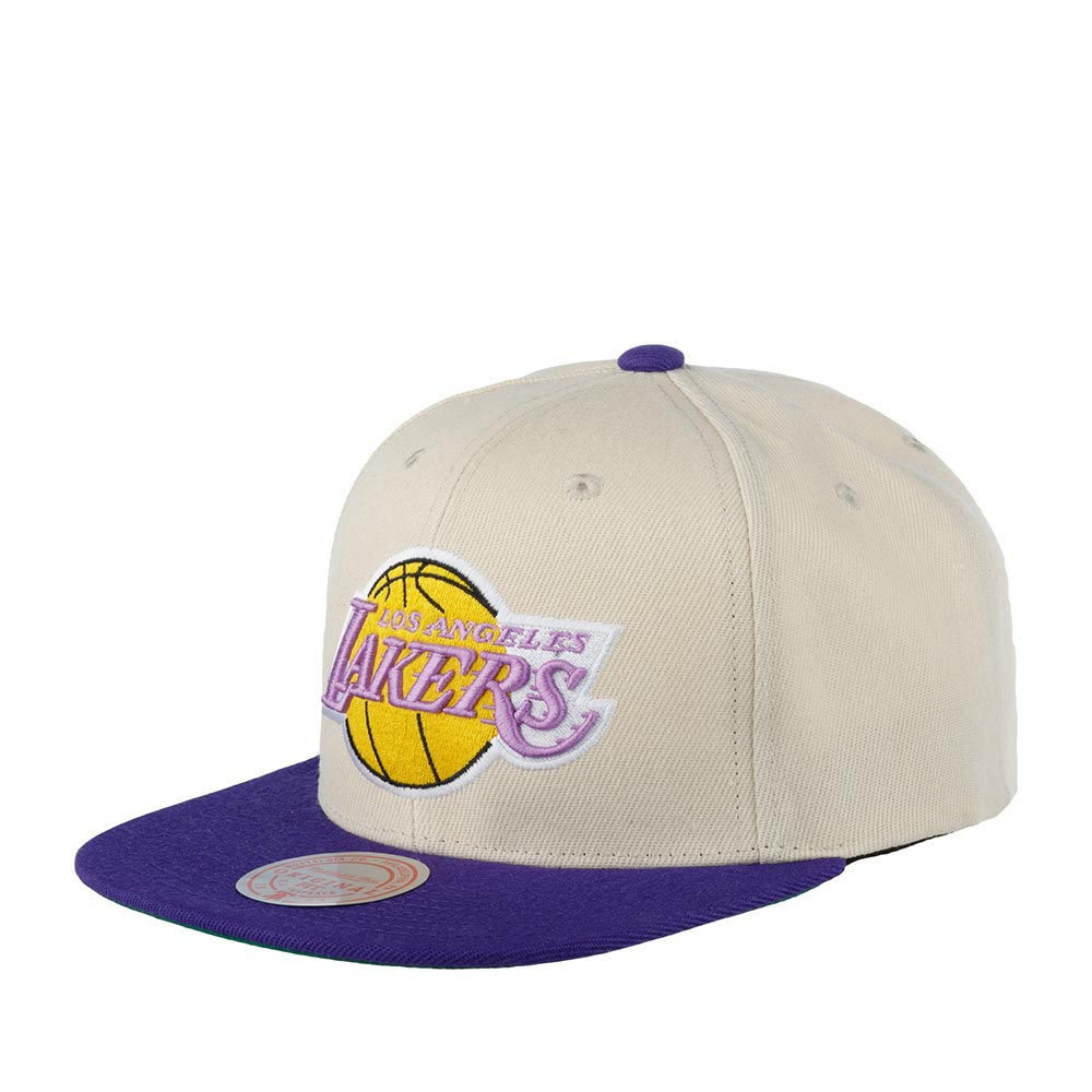 MENS MITCHELL & NESS NBA 35TH SIDE SNAPBACK HWC LAKERS - OFF WHITE
