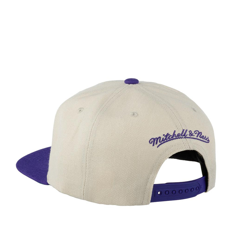 MENS MITCHELL & NESS NBA 35TH SIDE SNAPBACK HWC LAKERS - OFF WHITE