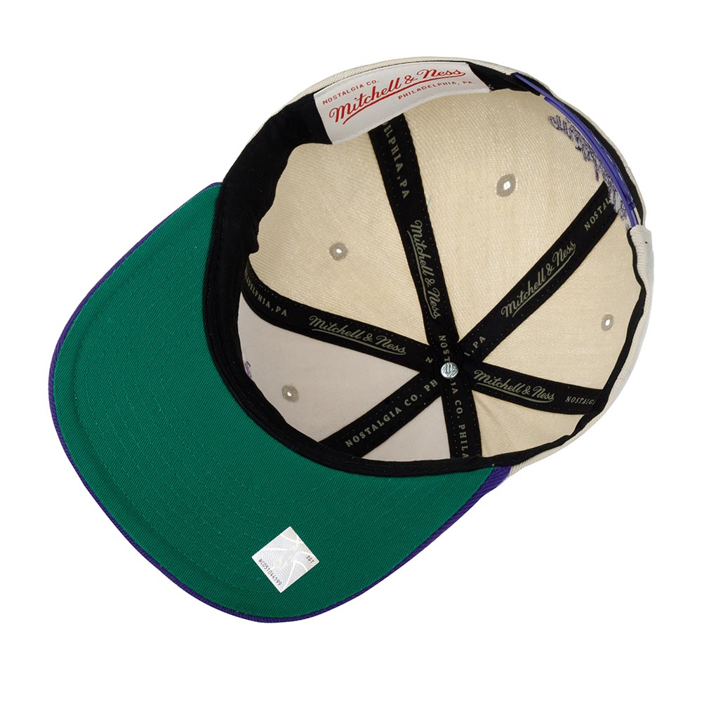 MENS MITCHELL & NESS NBA 35TH SIDE SNAPBACK HWC LAKERS - OFF WHITE