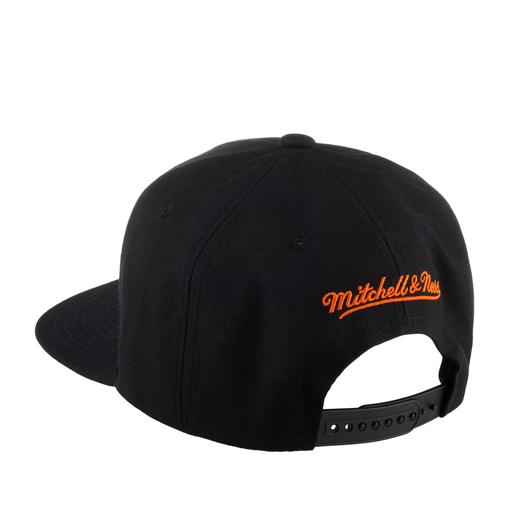 MENS MITCHELL & NESS NHL ALTERNATE FLIP SNAPBACK DUCKS - BLACK