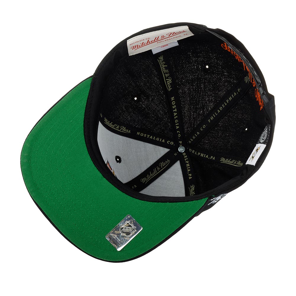 MENS MITCHELL & NESS NHL ALTERNATE FLIP SNAPBACK DUCKS - BLACK