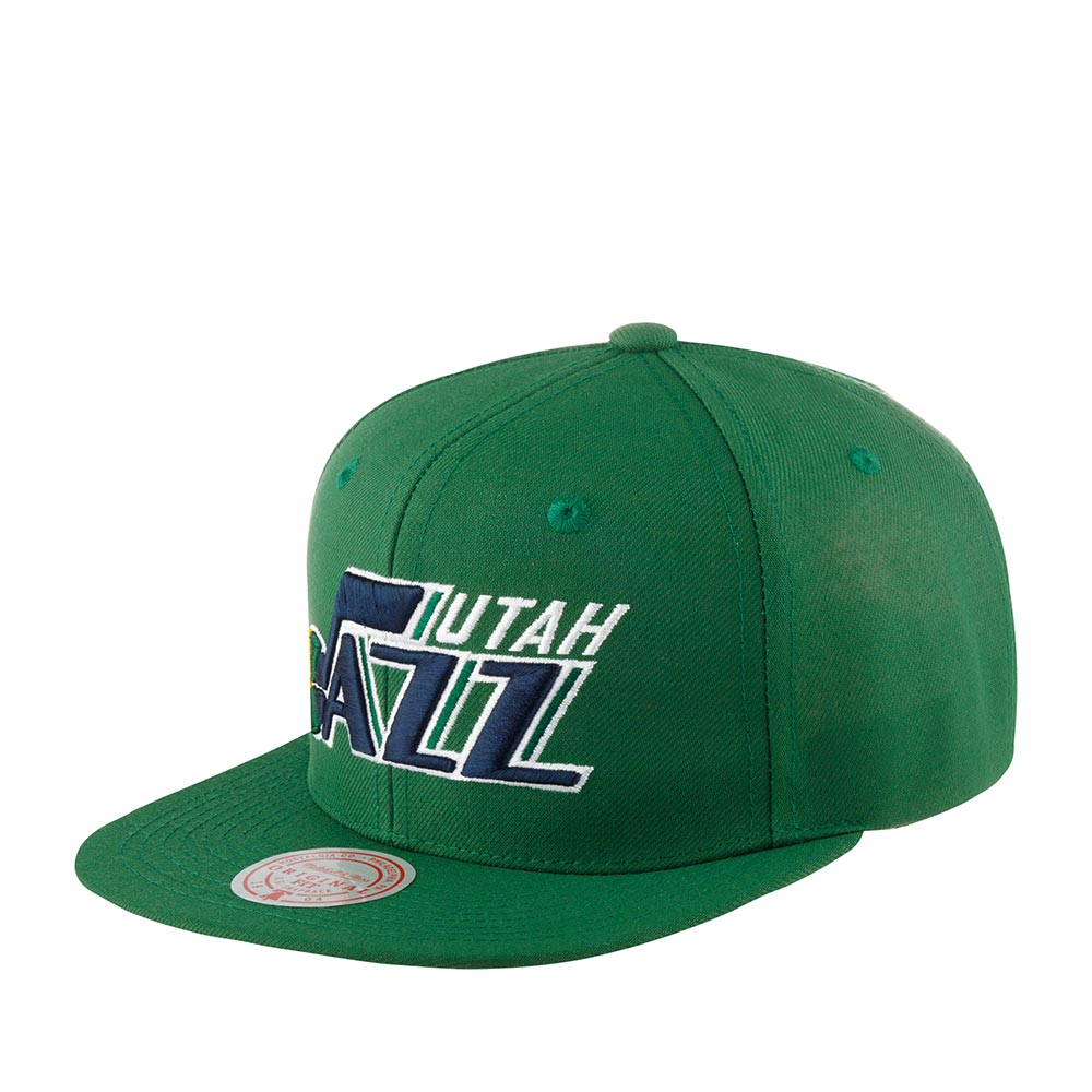 MENS MITCHELL & NESS NBA SIDE CORE 2.0 SNAPBACK JAZZ - GREEN