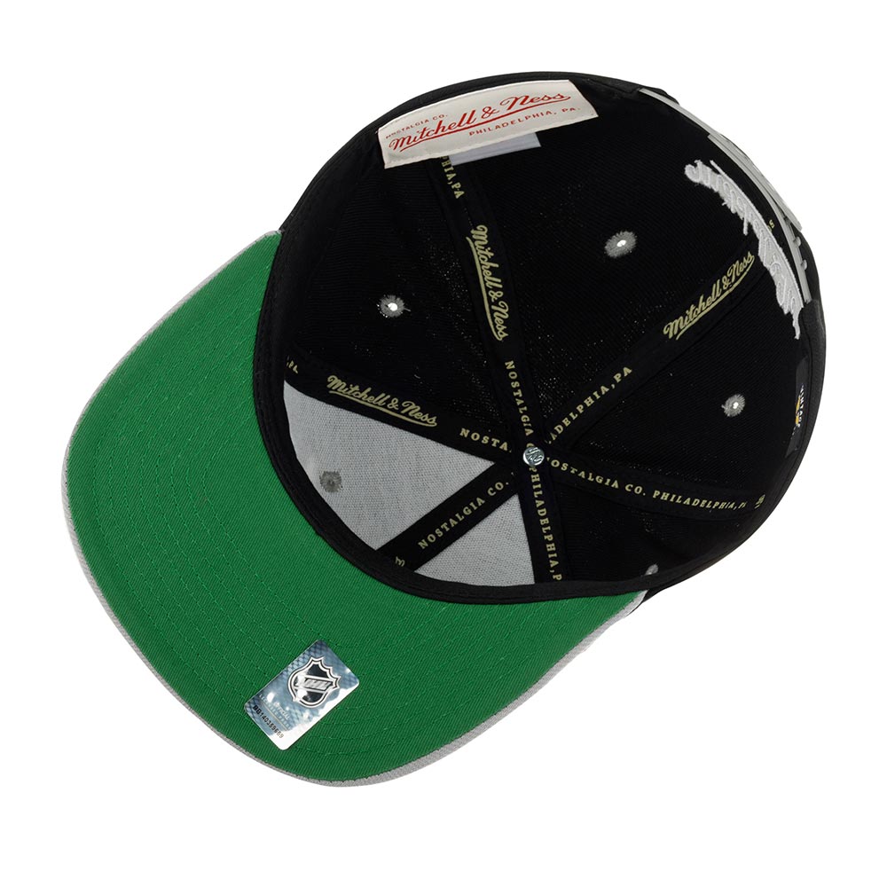 MENS MITCHELL & NESS NHL TRANSCRIPT SNAPBACK VNTG KINGS - BLACK-GREY