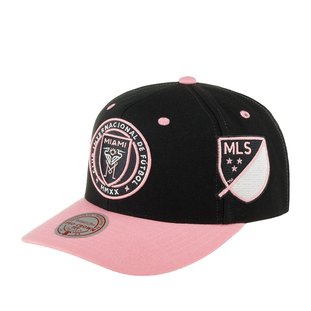 MENS MITCHELL & NESS MLS OVERBITE PRO SNAPBACK MIAMI CF
