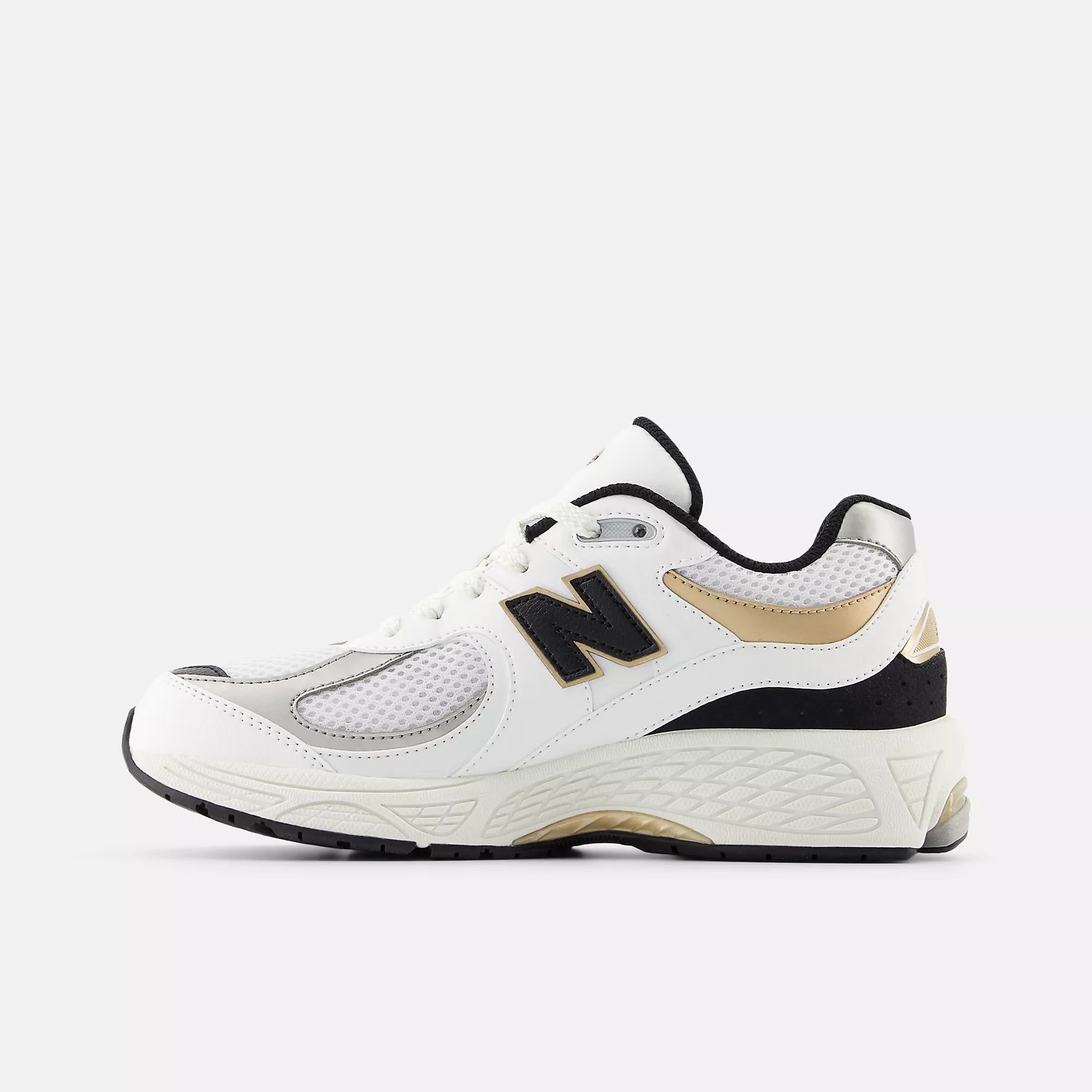 [GC2002PS] GRADE SCHOOL NEW BALANCE 2002R 'WHITE BLACK GOLD' (GS)