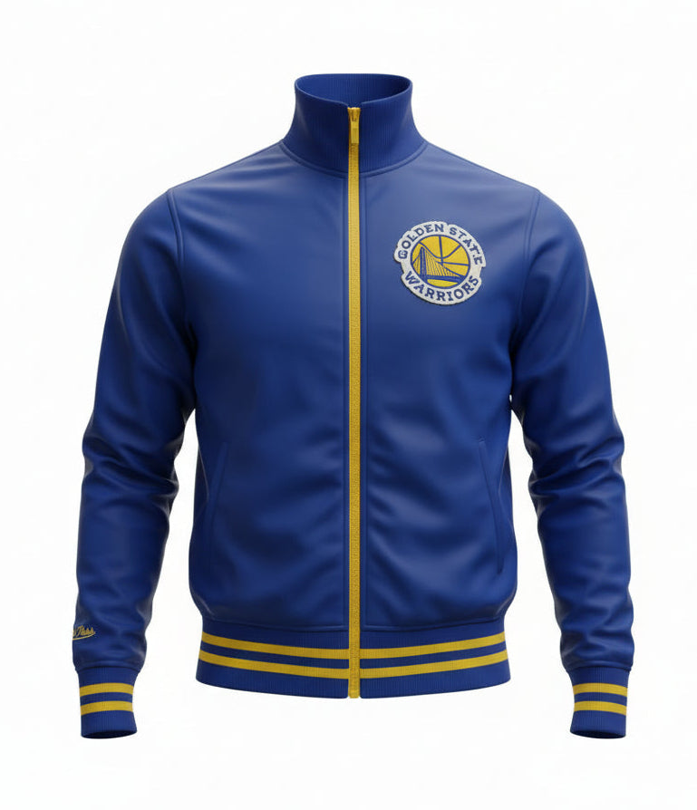 Womens Mitchell & Ness NBA Golden State Warriors WoTrack Jacket Full Zip