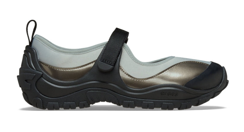 [210639-923] Womens Crocs EXP Terre Ballet 'Gunmetal Black'