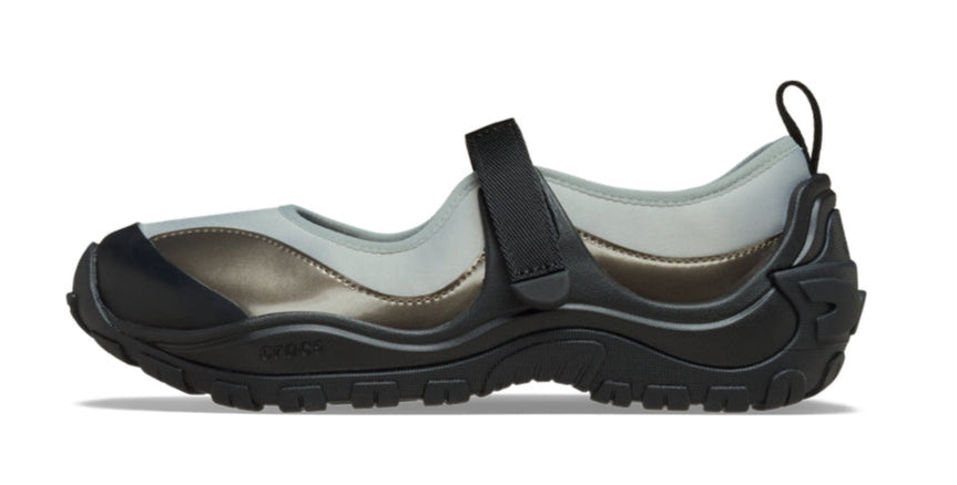[210639-923] Womens Crocs EXP Terre Ballet 'Gunmetal Black'