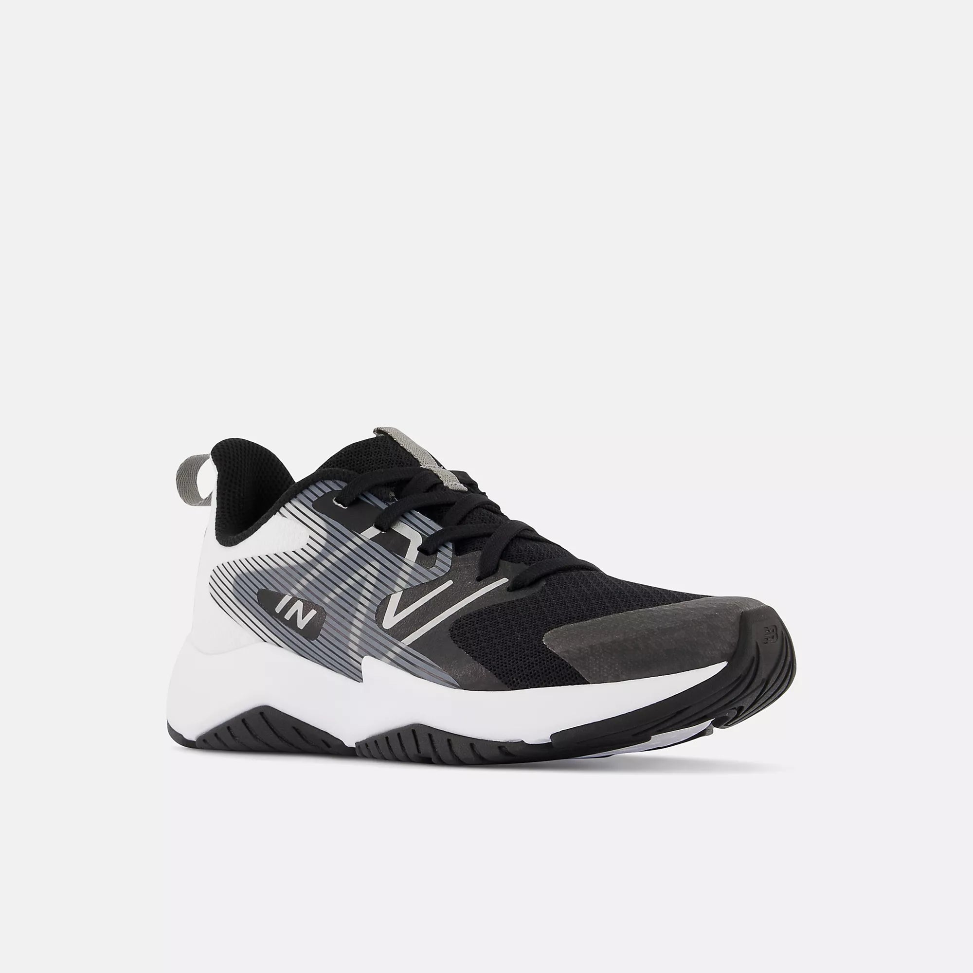 [GKRAVBW2 WIDE] GRADE SCHOOL NEW BALANCE RAVE RUN V2 'BLACK WHITE (GS)' WIDE