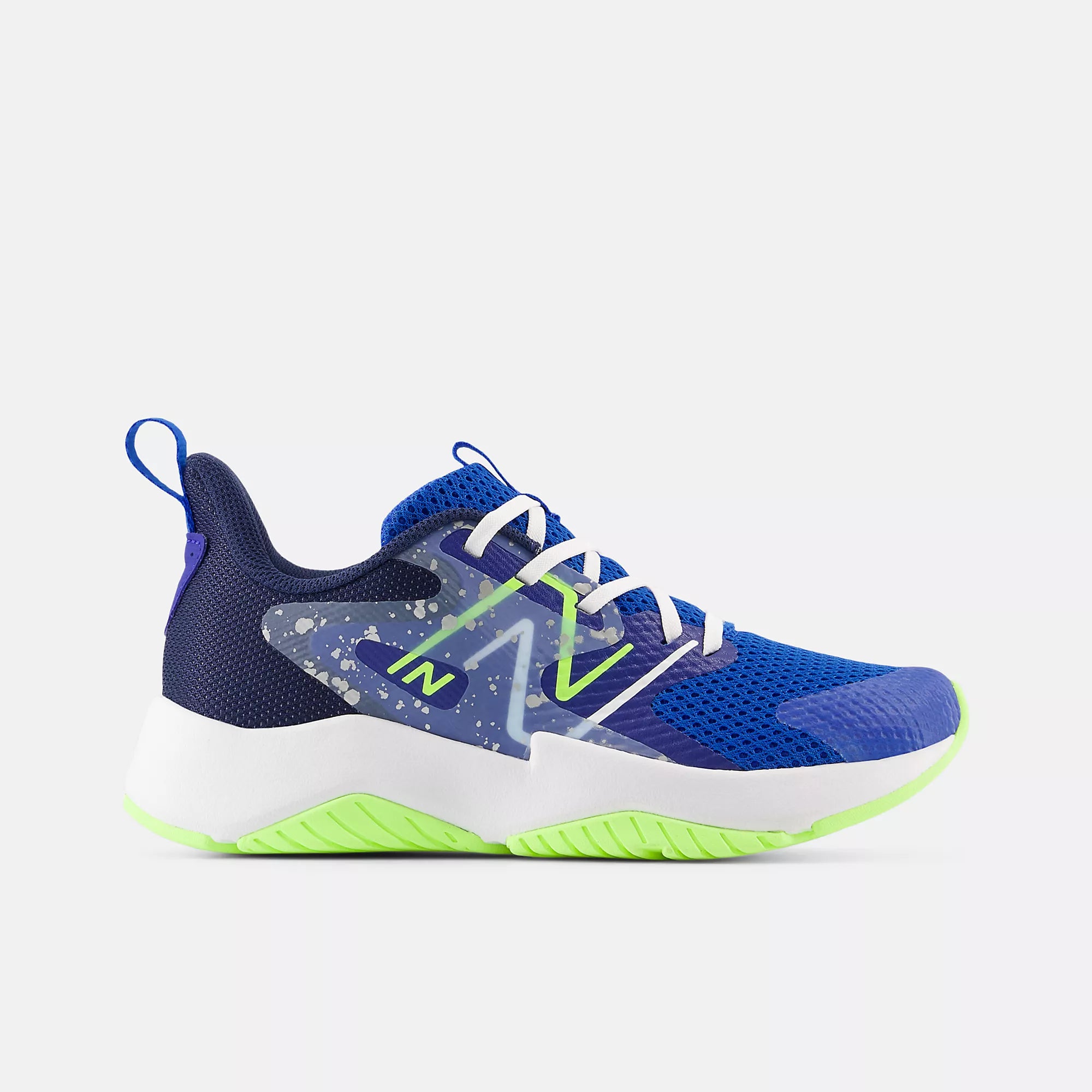 [GKRAVRB2] GRADE SCHOOL NEW BALANCE RAVE RUN V2 (GS) 'TEAM ROYAL PAINT SPLATTER'