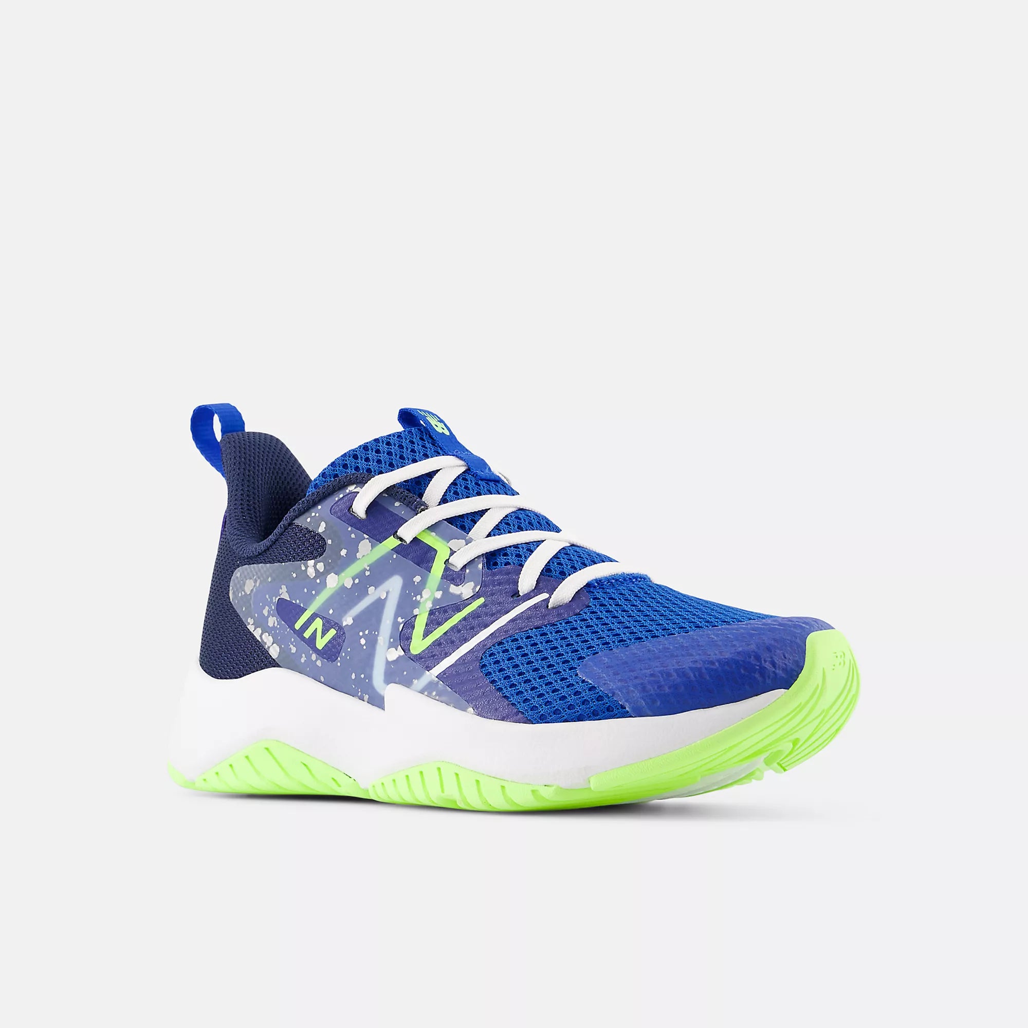 [GKRAVRB2] GRADE SCHOOL NEW BALANCE RAVE RUN V2 (GS) 'TEAM ROYAL PAINT SPLATTER'