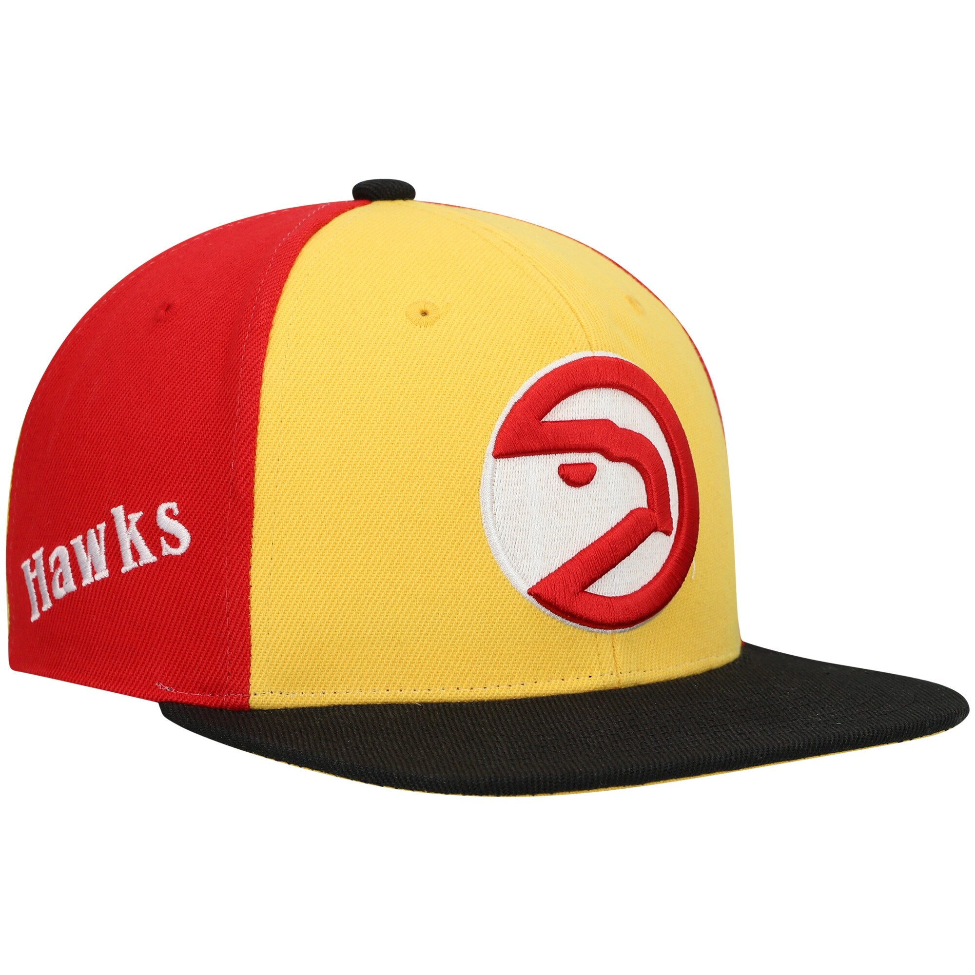 MENS MITCHELL & NESS NBA ON THE BLOCK SNAPBACK HWC HAWKS - GOLD-BLACK
