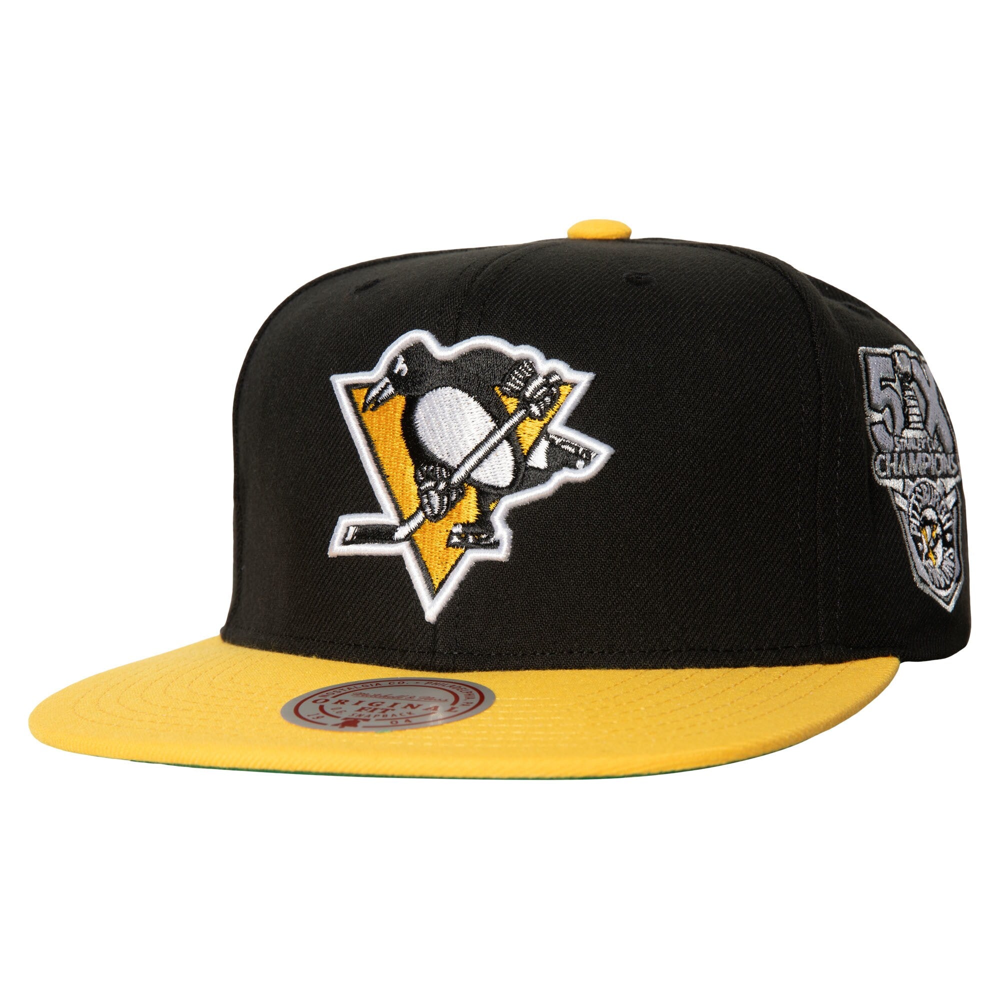 Mens Mitchell & Ness NHL 2 TONE SIDE PATCH SNAPBACK PENGUINS