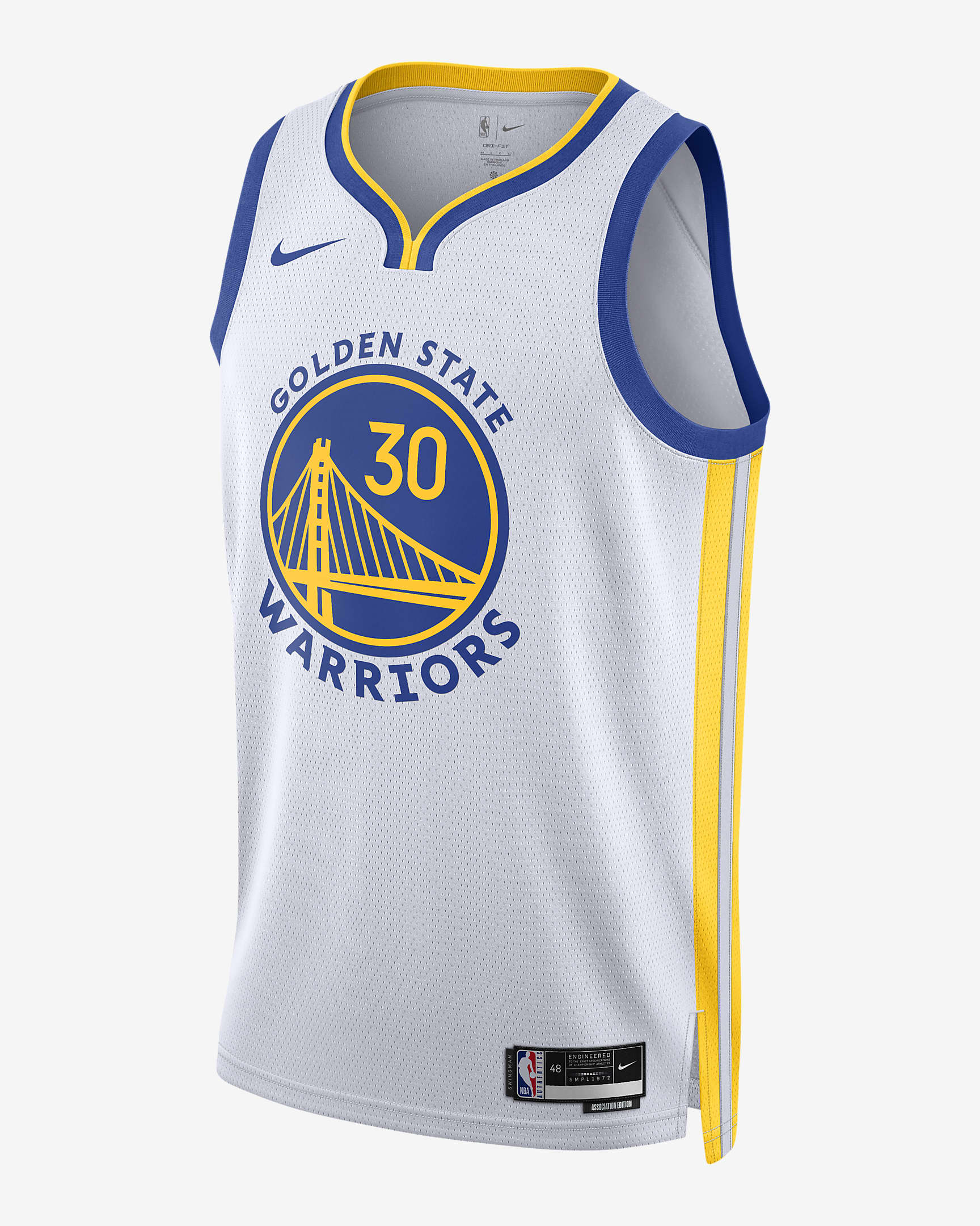 [AT4744-100] Mens Nike NBA GOLDEN STATE WARRIORS Steph CURRY ASSOCIATION AUTHENTIC JERSEY