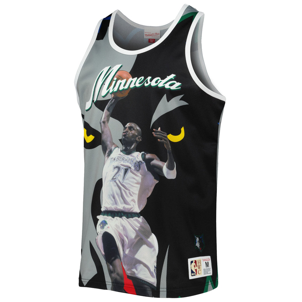 MENS MITCHELL & NESS SUBLIMATED PLAYER TANK TIMBERWOLVES KEVIN GARNETT