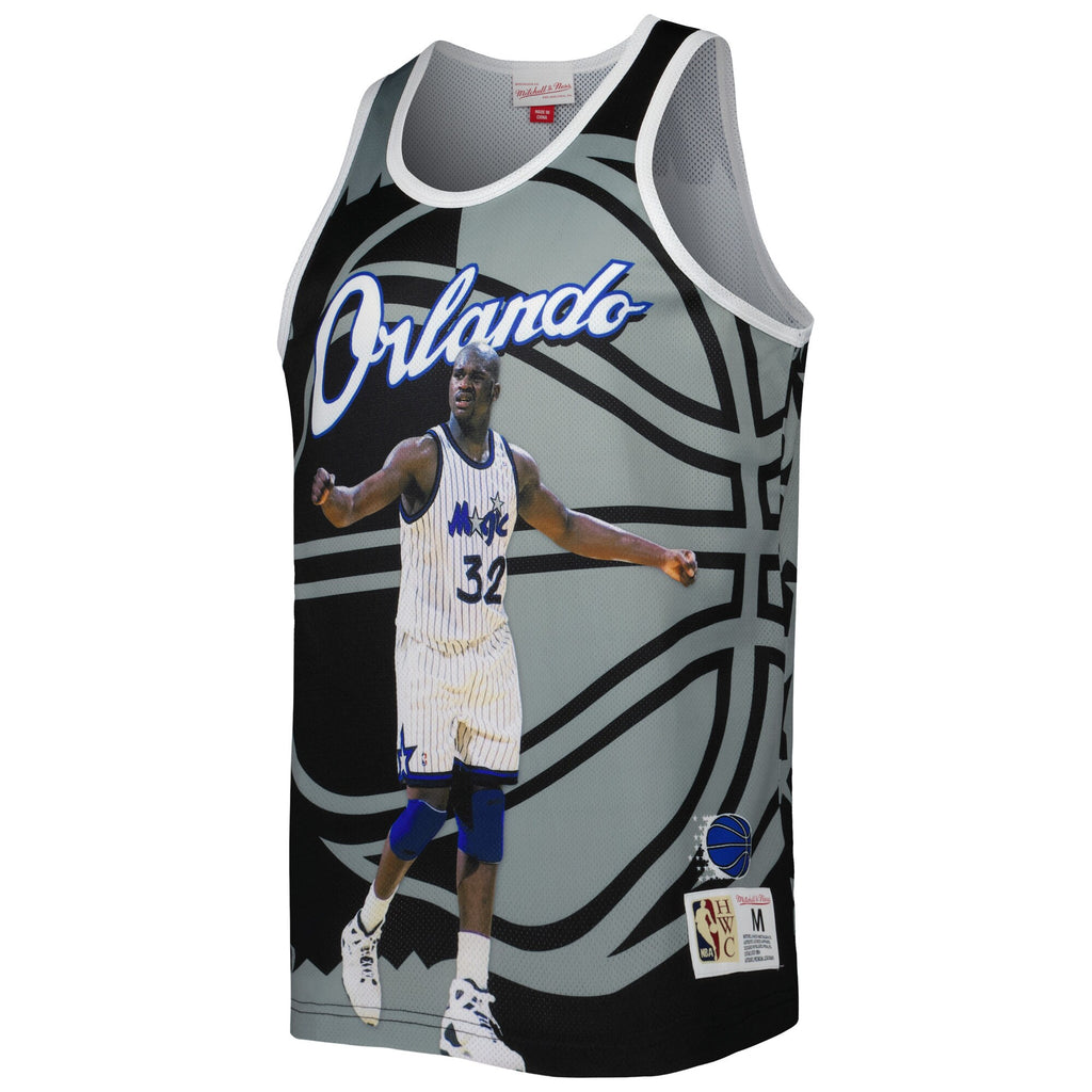 MENS MITCHELL & NESS SUBLIMATED PLAYER TANK MAGIC SHAQUILLE O'NEAL