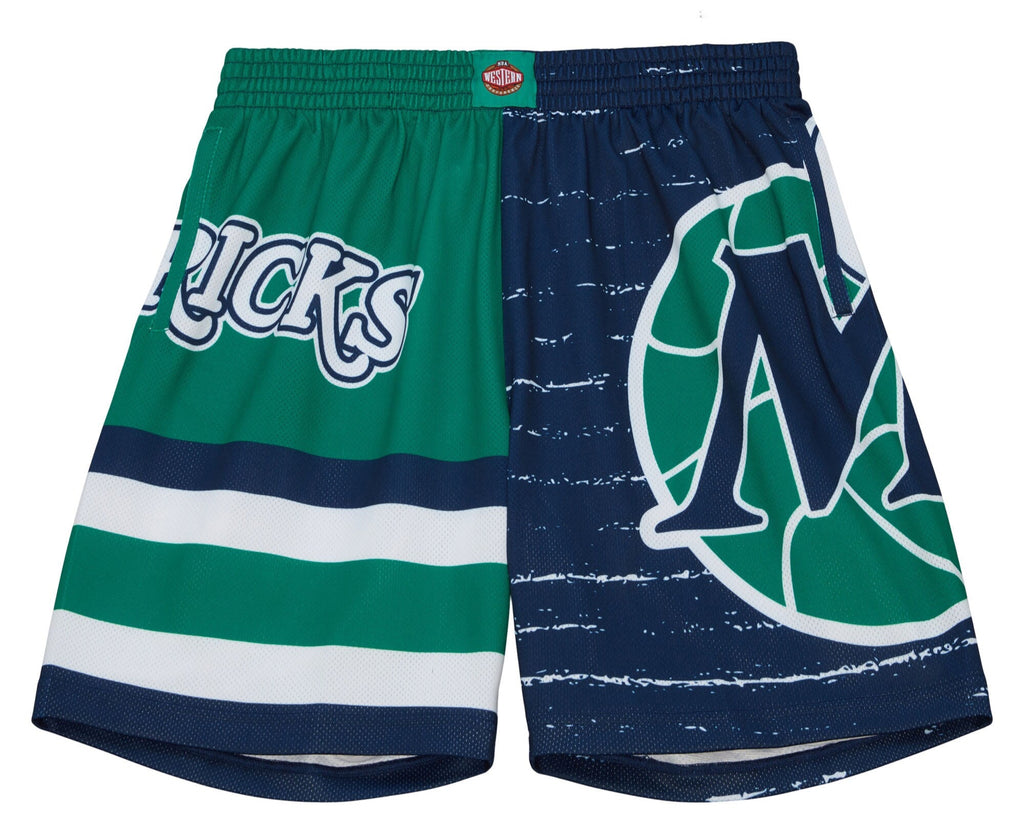 MENS MITCHELL & NESS NBA JUMBOTRON 3.0 SHORTS MAVERICKS