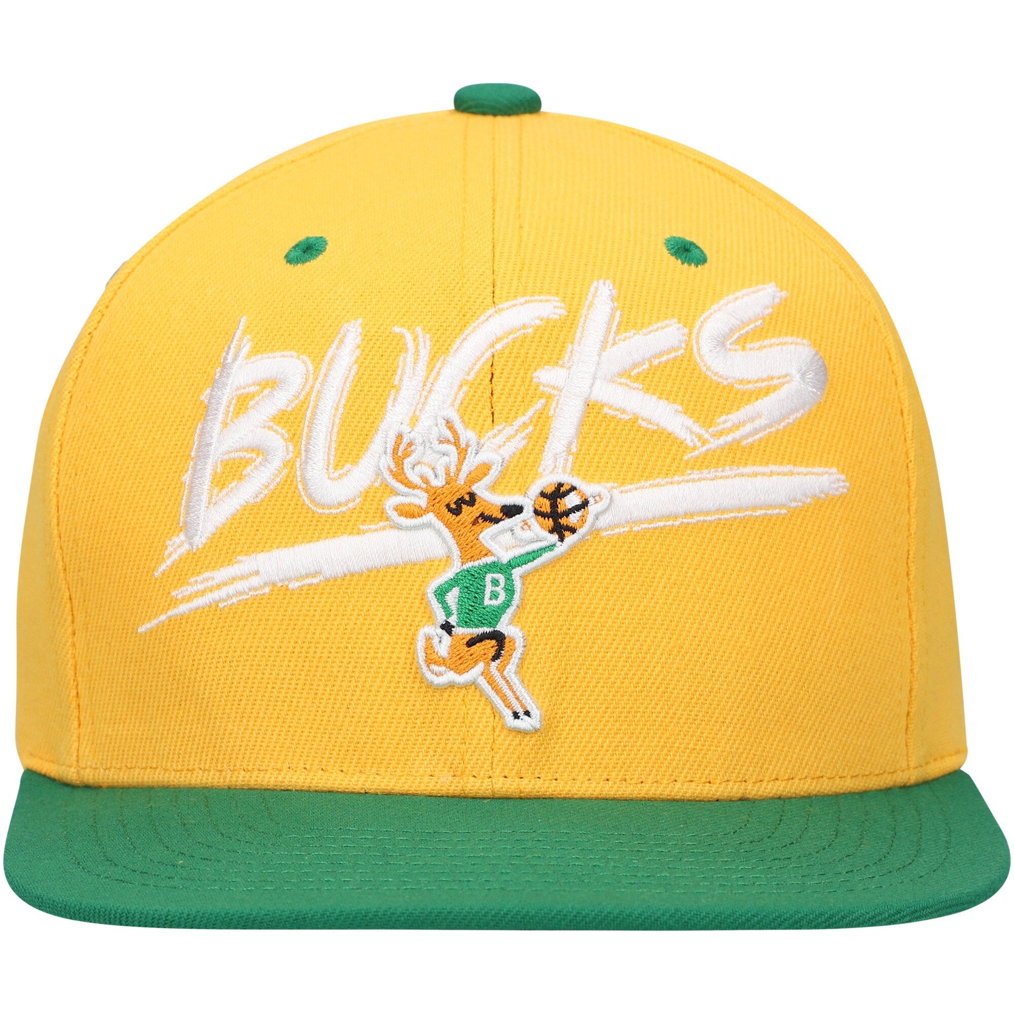 Mens Mitchell & Ness NBA TRANSCRIPT SNAPBACK HWC BUCKS