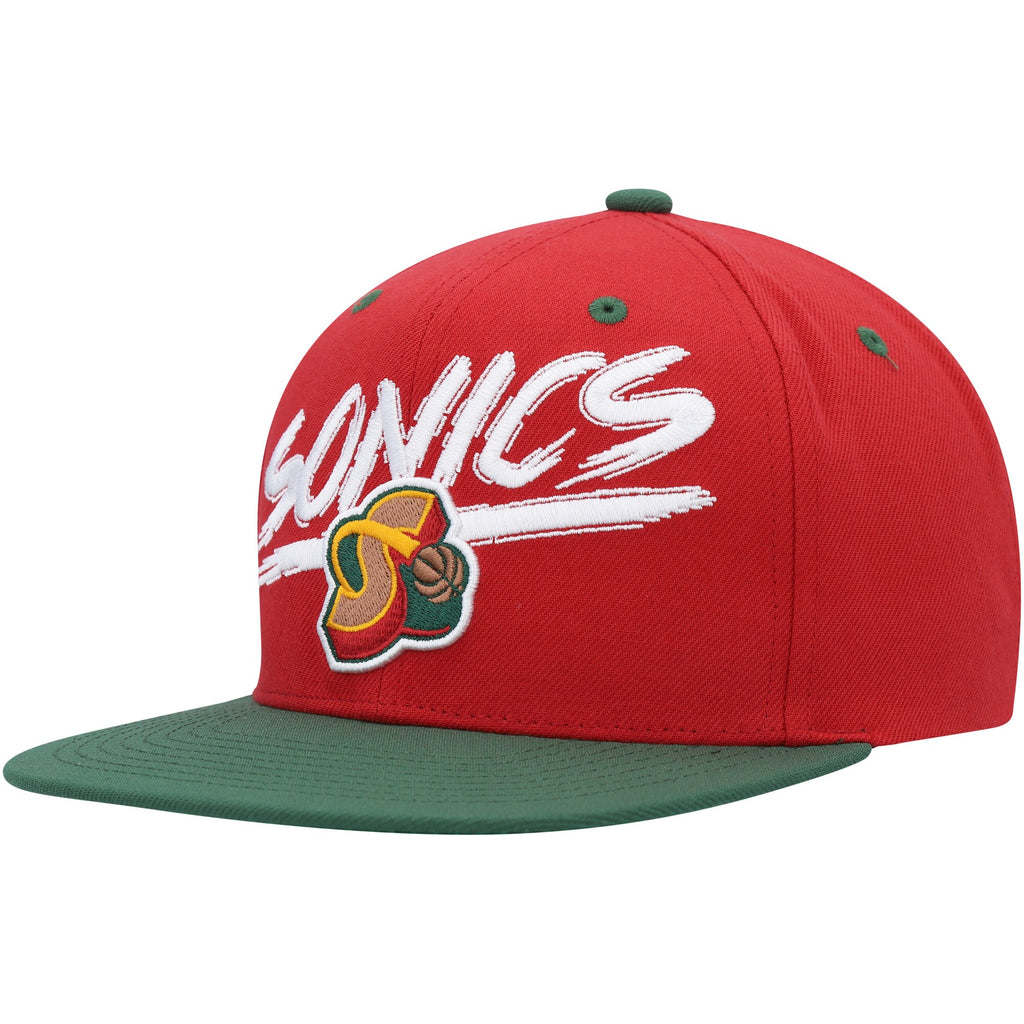 MENS MITCHELL & NESS NBA TRANSCRIPT SNAPBACK HWC SUPERSONICS - RDGN