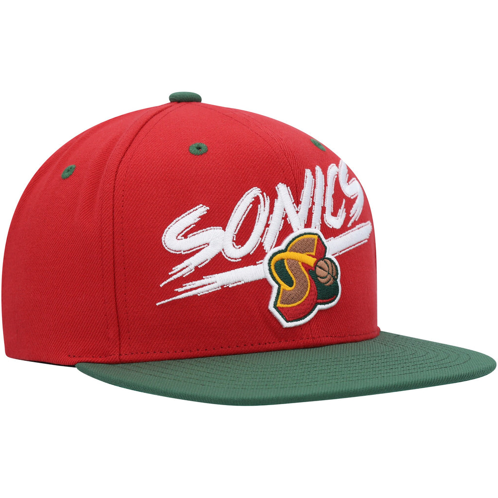 MENS MITCHELL & NESS NBA TRANSCRIPT SNAPBACK HWC SUPERSONICS - RDGN