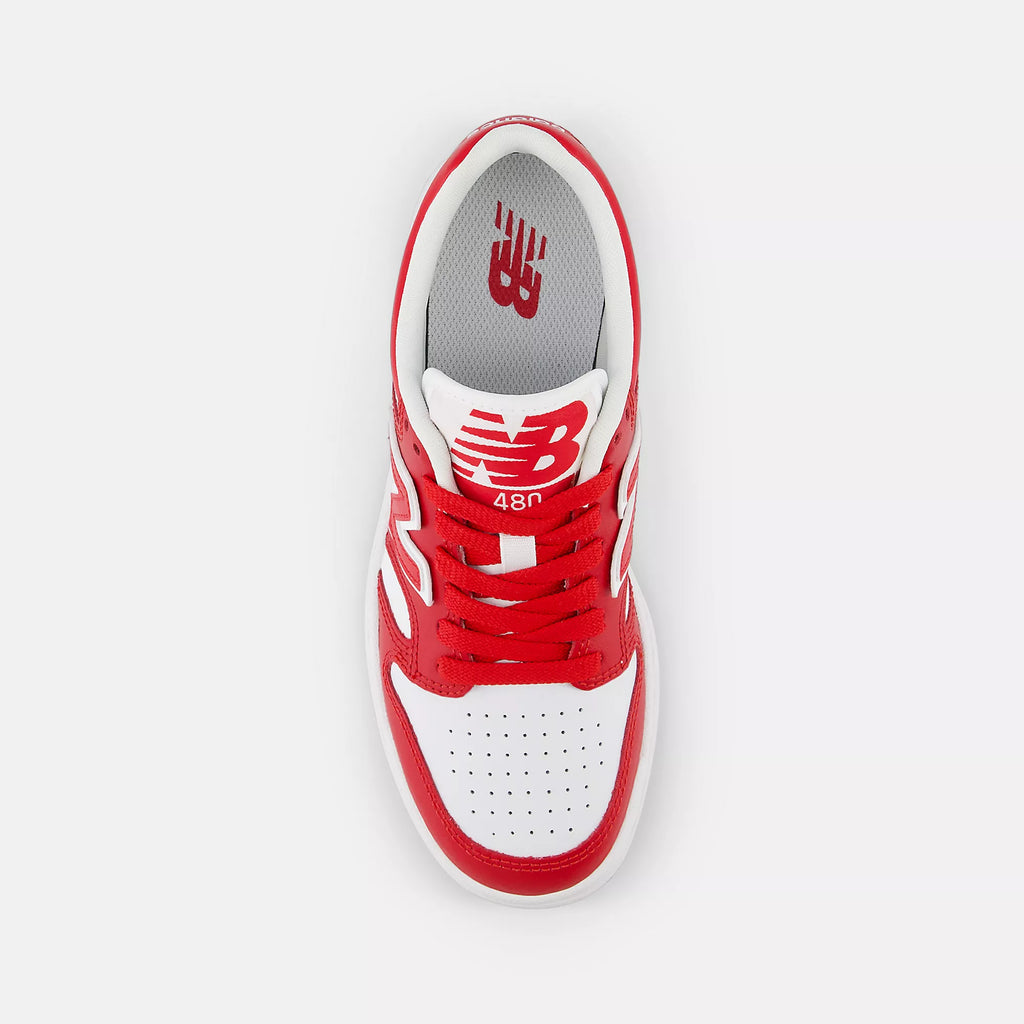 [GSB480HR] GRADE SCHOOL NEW BALANCE 480 'TEAM RED/WHITE' (GS)