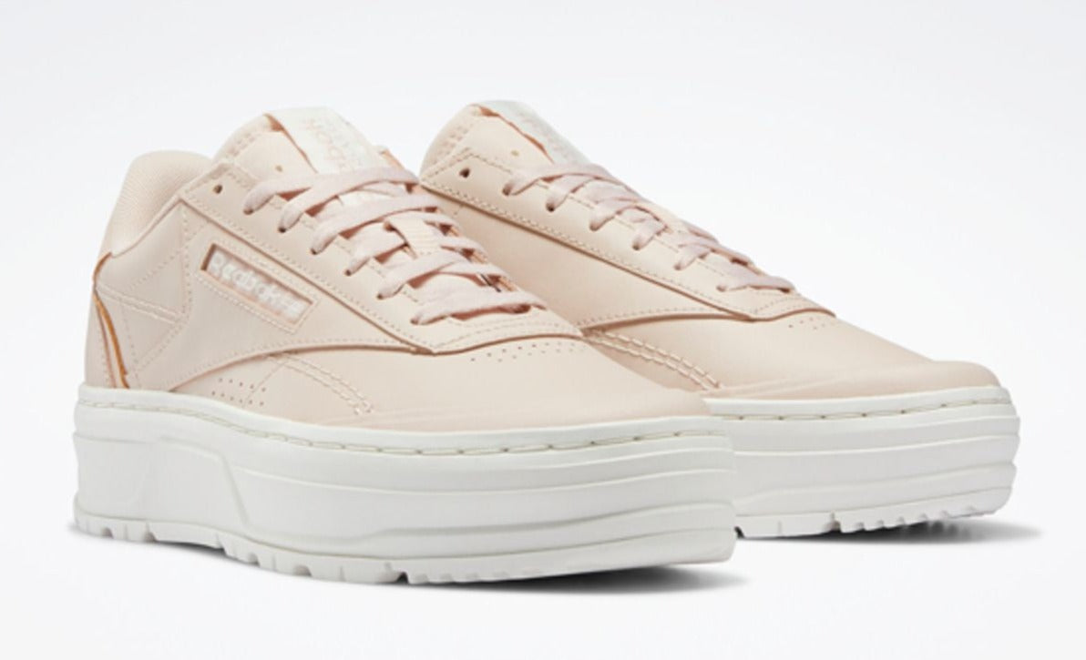 [H69145] Womens Reebok CLUB C DOUBLE GEO 'SOFT ECRU'