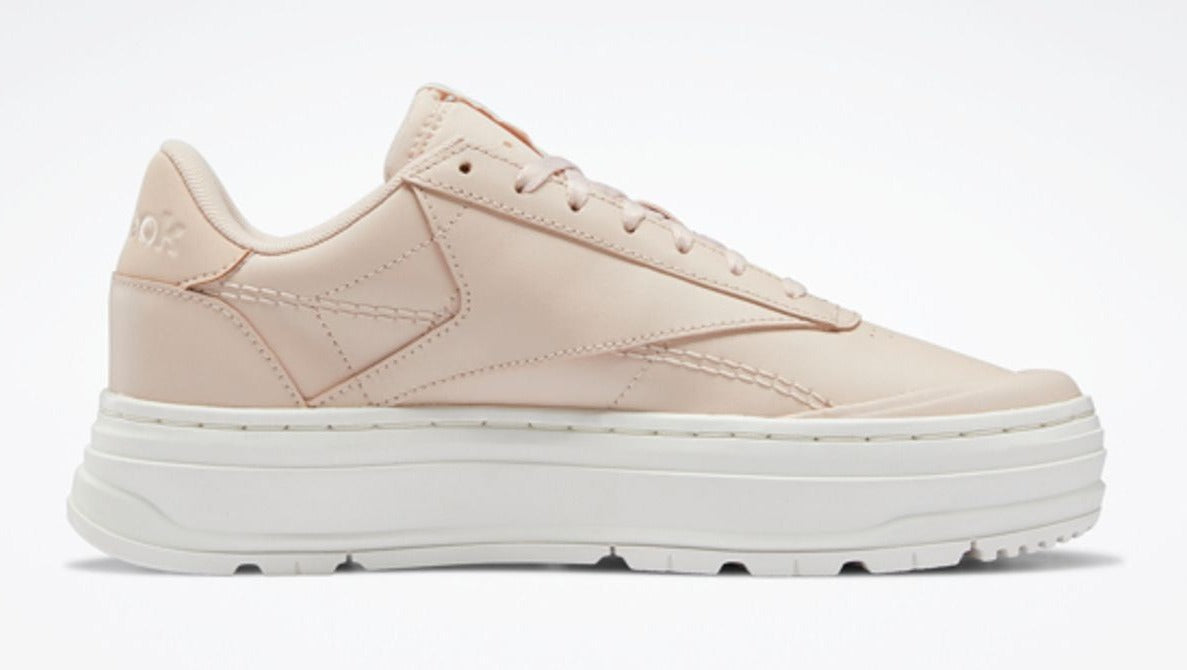 [H69145] Womens Reebok CLUB C DOUBLE GEO 'SOFT ECRU'
