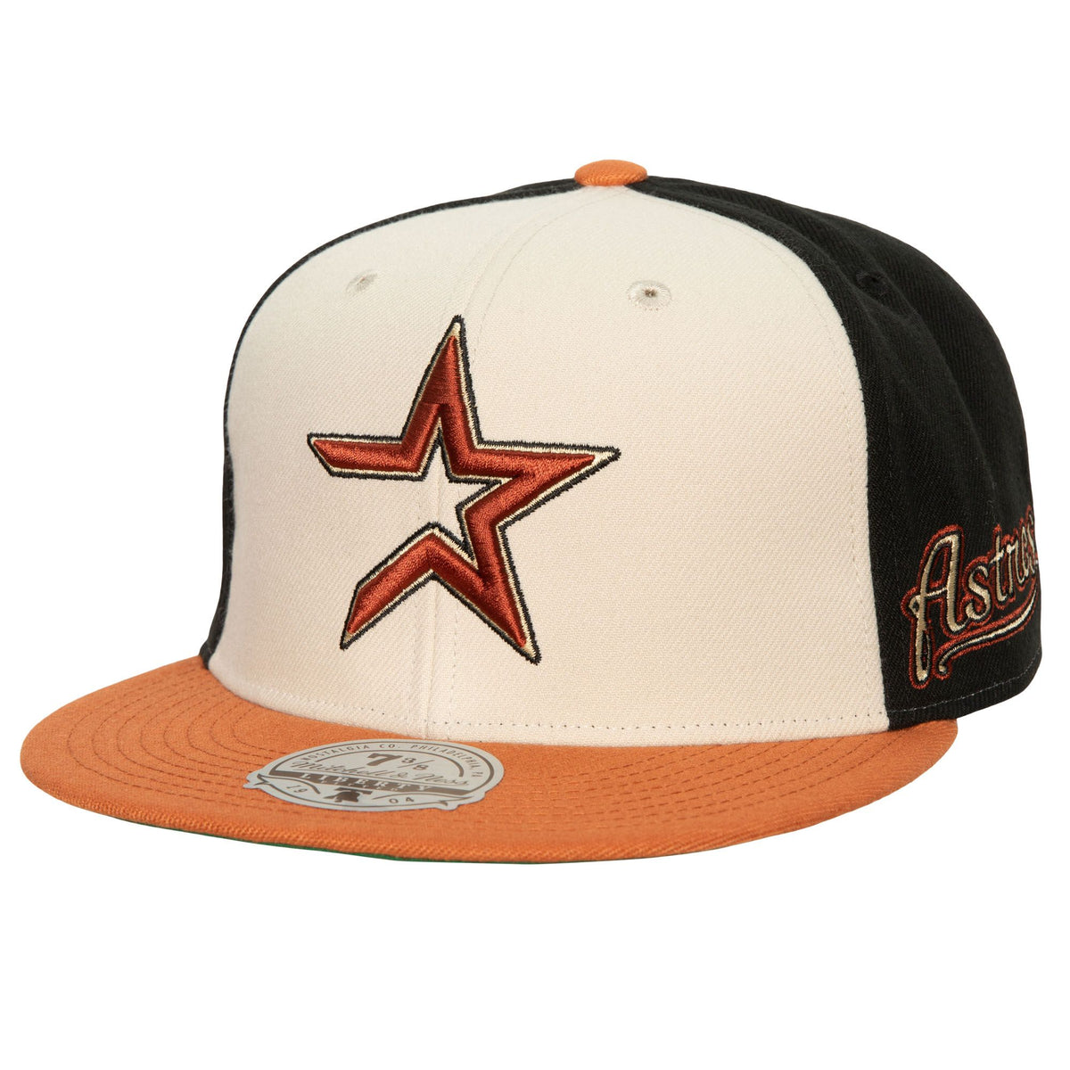 Mens Mitchell & Ness MLB HOMEFIELD FITTED COOP ASTROS