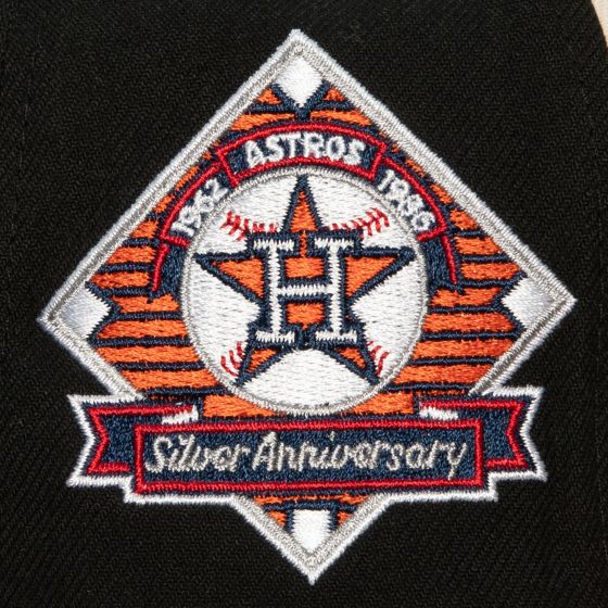 Mens Mitchell & Ness MLB HOMEFIELD FITTED COOP ASTROS