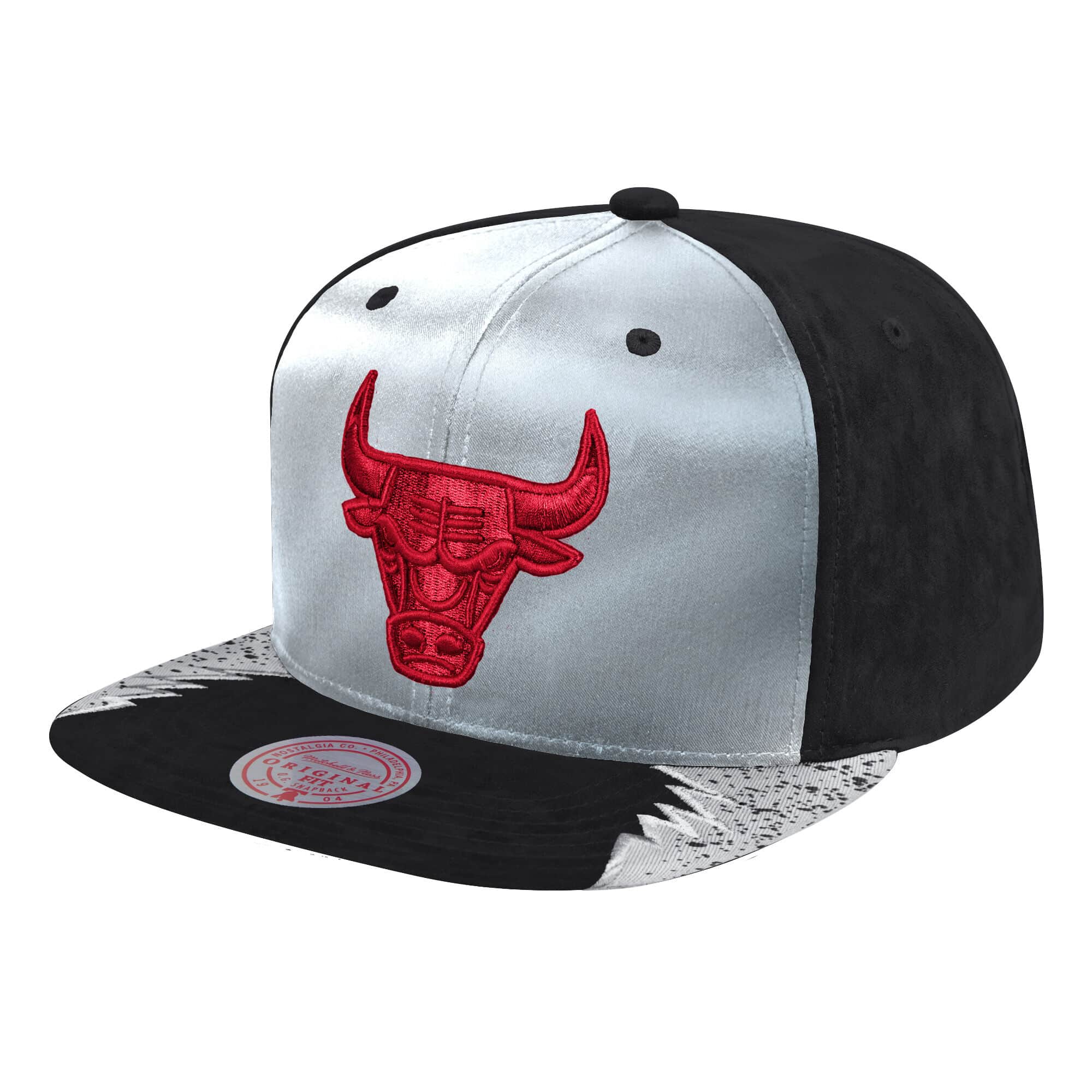 MENS MITCHELL & NESS NBA DAY 5 SNAPBACK BULLS - GREY-BLACK