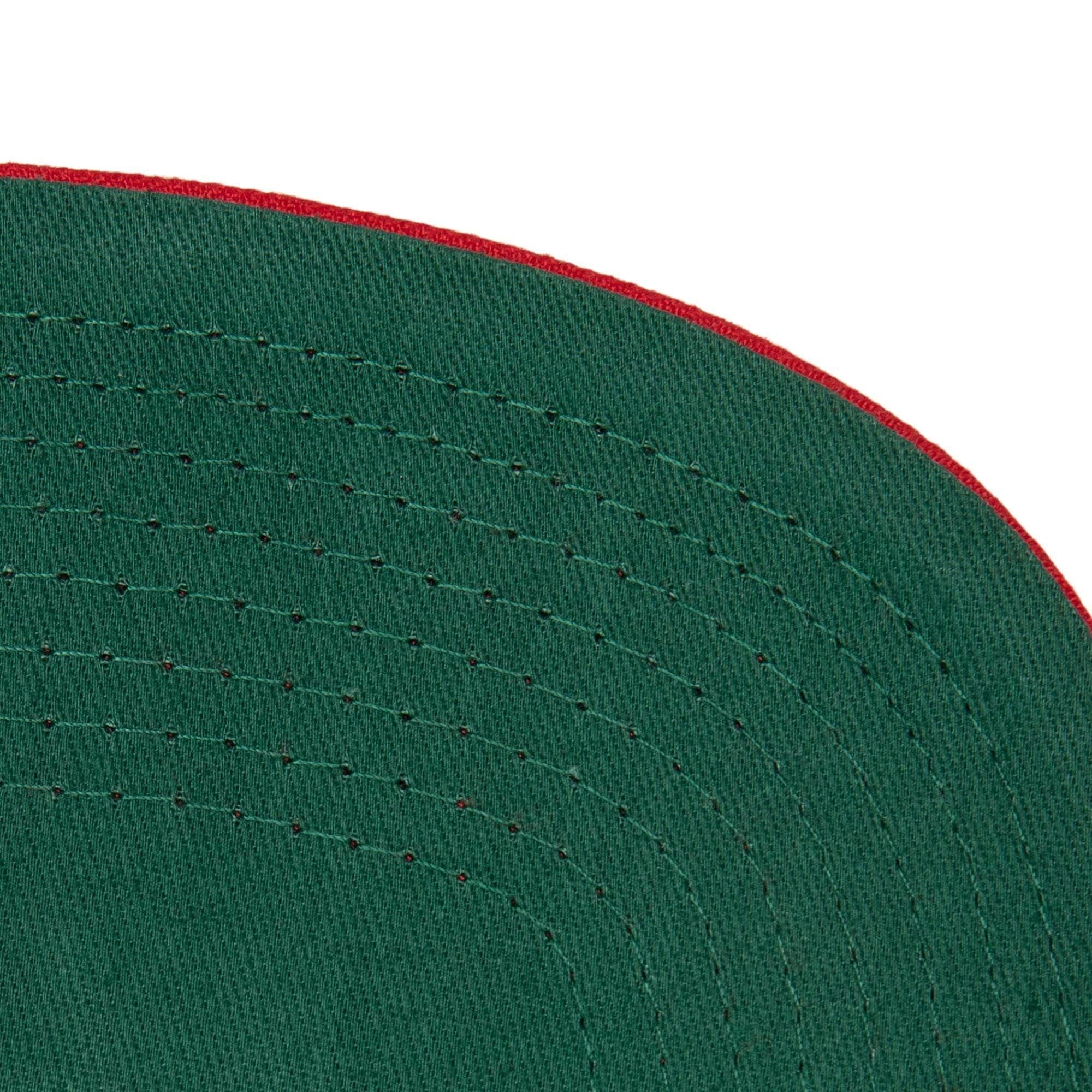 MENS MITCHELL & NESS NBA PAINTBRUSH SNAPBACK HWC HEAT - WHITE-RED