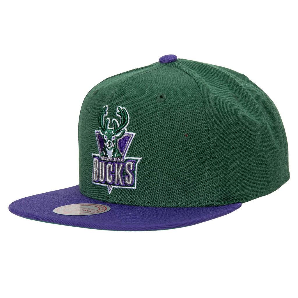 [HHSS3267-MBUYYPPPGNPR] MENS NBA MILWAUKEE BUCKS TEAM 2 TONE 2.0 SNAPBACK