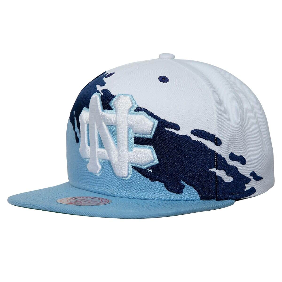 [HHSS3302-UNCYYPPPWHBL] MENS NCAA NORTH CAROLINA TAR HEELS PAINTBRUSH SNAPBACK