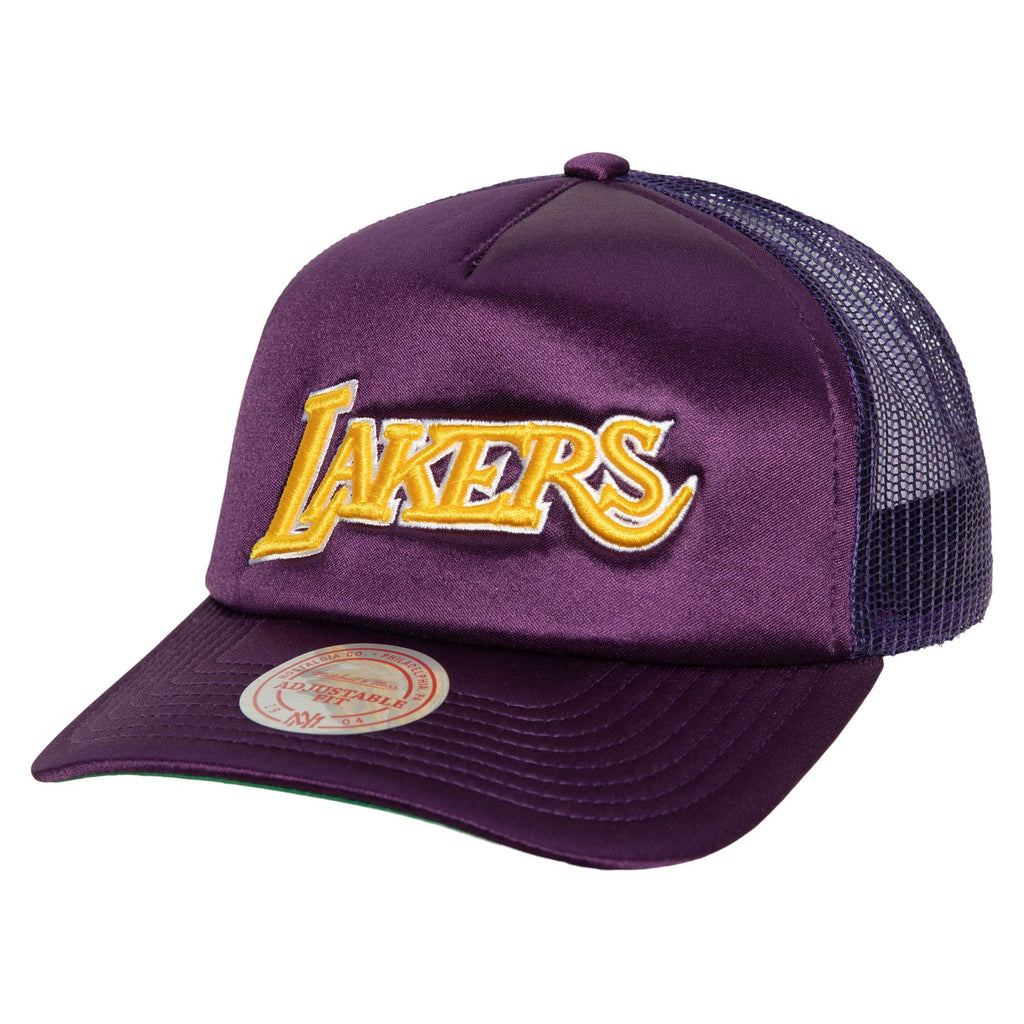 Mens MITCHELL & NESS NBA LOGO REMIX TRUCKER SNAPBACK HWC LAKERS