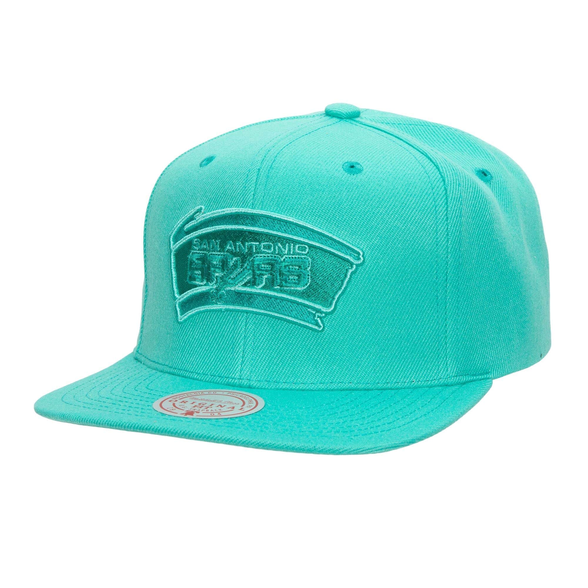 [HHSS3482-SASYYPPPTEAL] MENS NBA SAN ANTONIO SPURS MONOCHROMATIC SNAPBACK