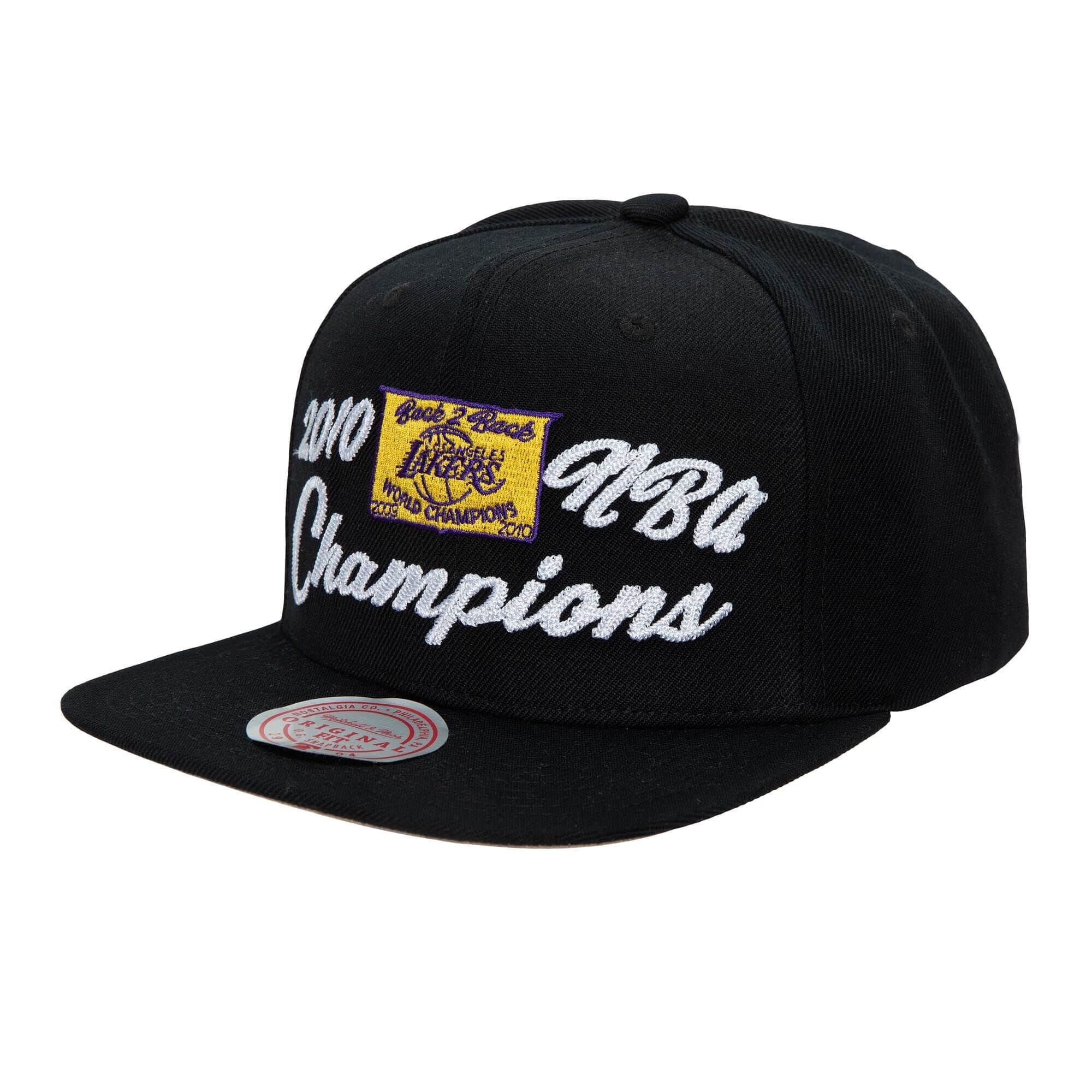 Mens MITCHELL & NESS NBA 2010 NBA CHAMPS SNAPBACK HWC LAKERS