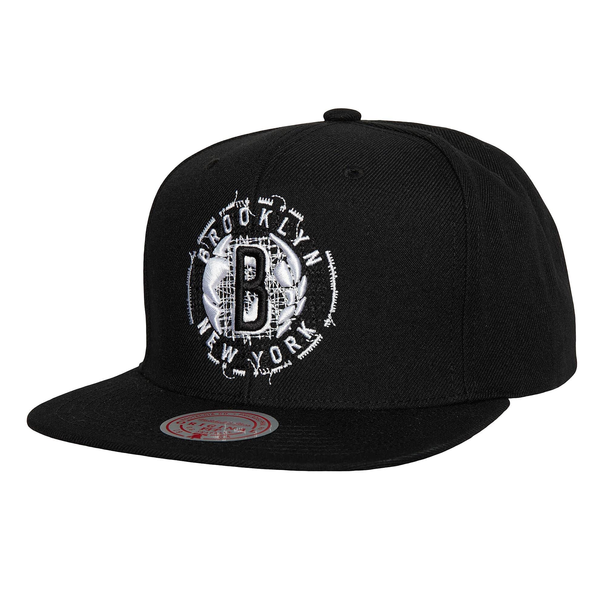 Mens MITCHELL & NESS NBA EMBROIDERY GLITCH SNAPBACK NETS