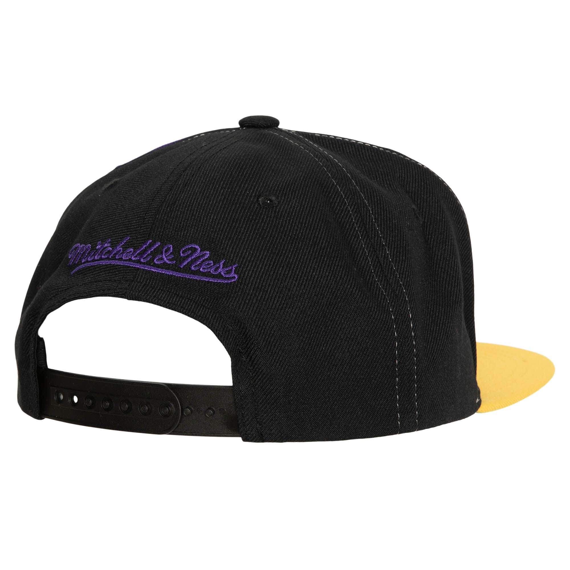 [HHSS4521-LALYYPPPPURP] MENS MITCHELL & NESS NBA LA LAKERS MULTIPLY SNAPBACK