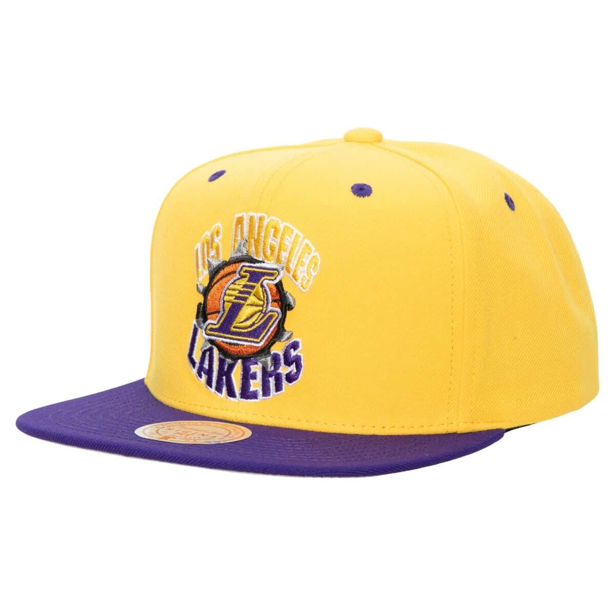 Mens MITCHELL & NESS NBA BREAKTHROUGH SNAPBACK LAKERS