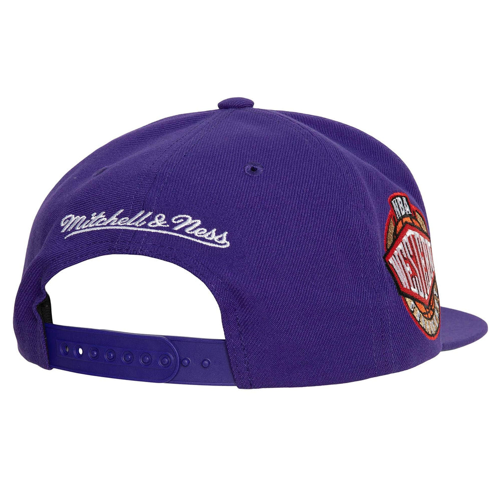 MENS MITCHELL & NESS NBA CONFERENCE PATCH SNAPBACK LAKERS - PURPLE