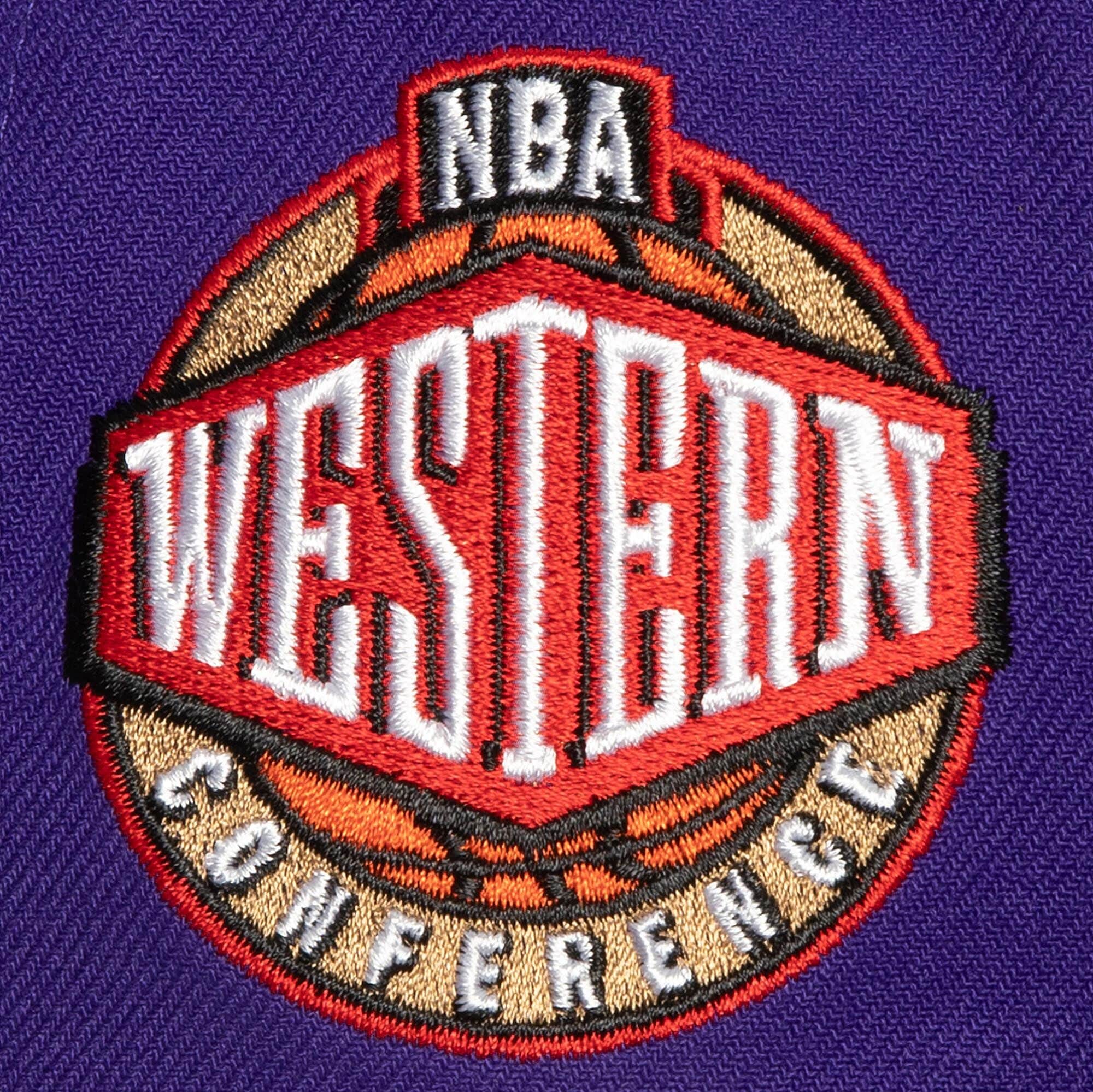 MENS MITCHELL & NESS NBA CONFERENCE PATCH SNAPBACK LAKERS - PURPLE