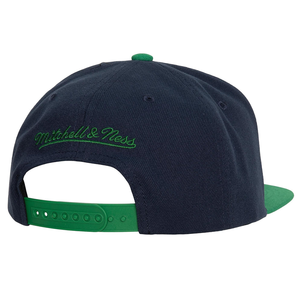 MENS MITCHELL & NESS NHL TEAM 2 TONE 2.0 SNAPBACK WHALERS - BLUE-GREEN