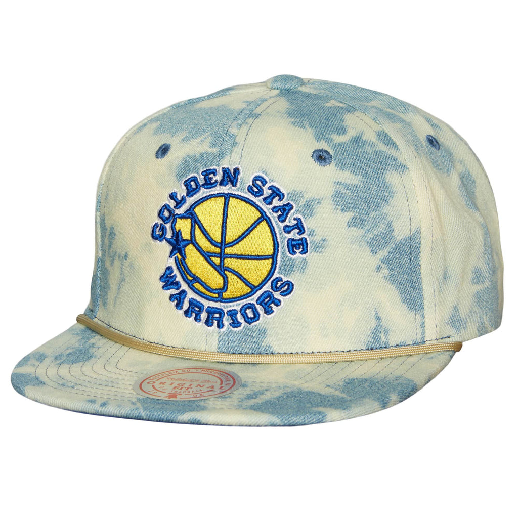 Mens MITCHELL & NESS NBA ACID WASH SNAPBACK HWC WARRIORS