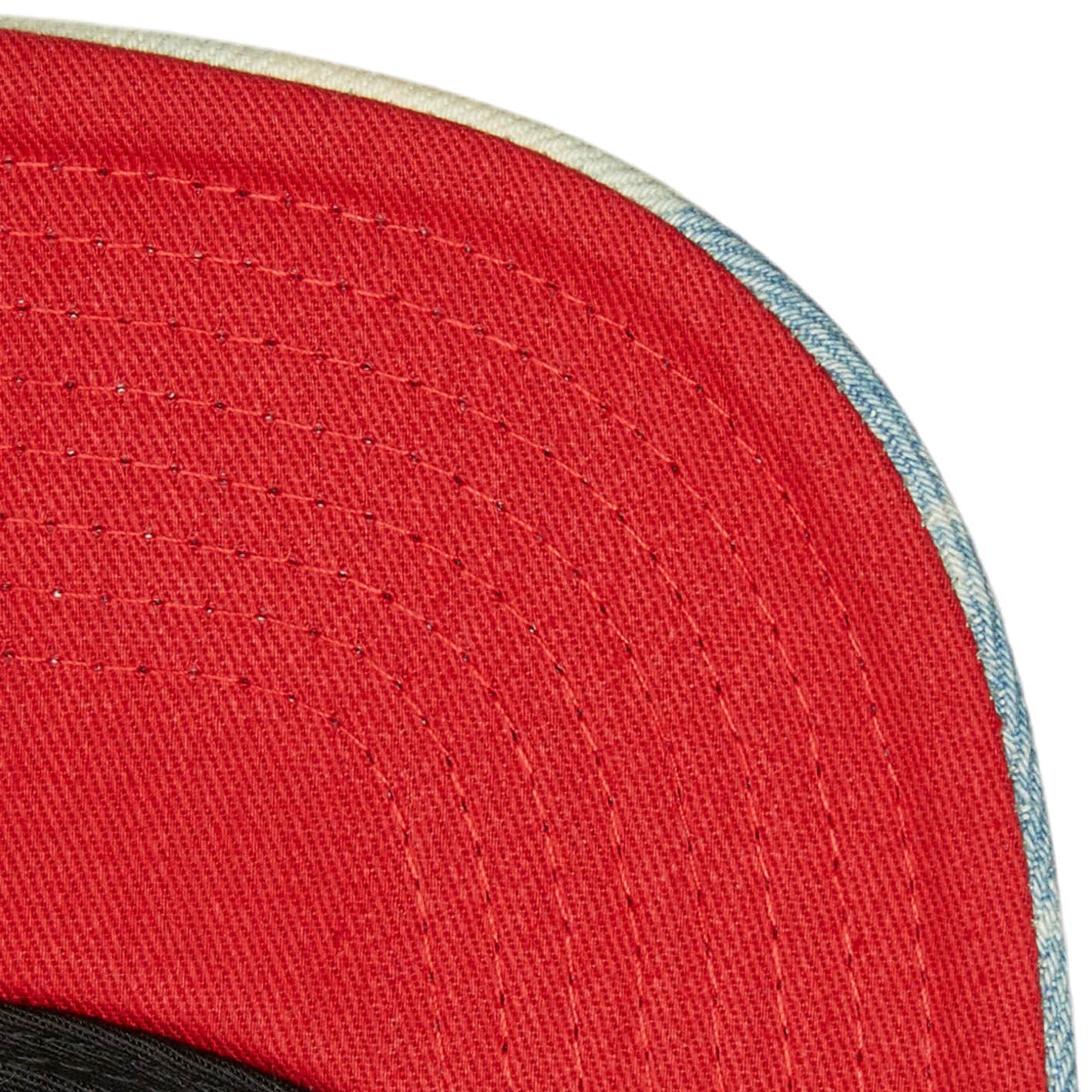 MENS MITCHELL & NESS NBA ACID WASH SNAPBACK BULLS - BLUE