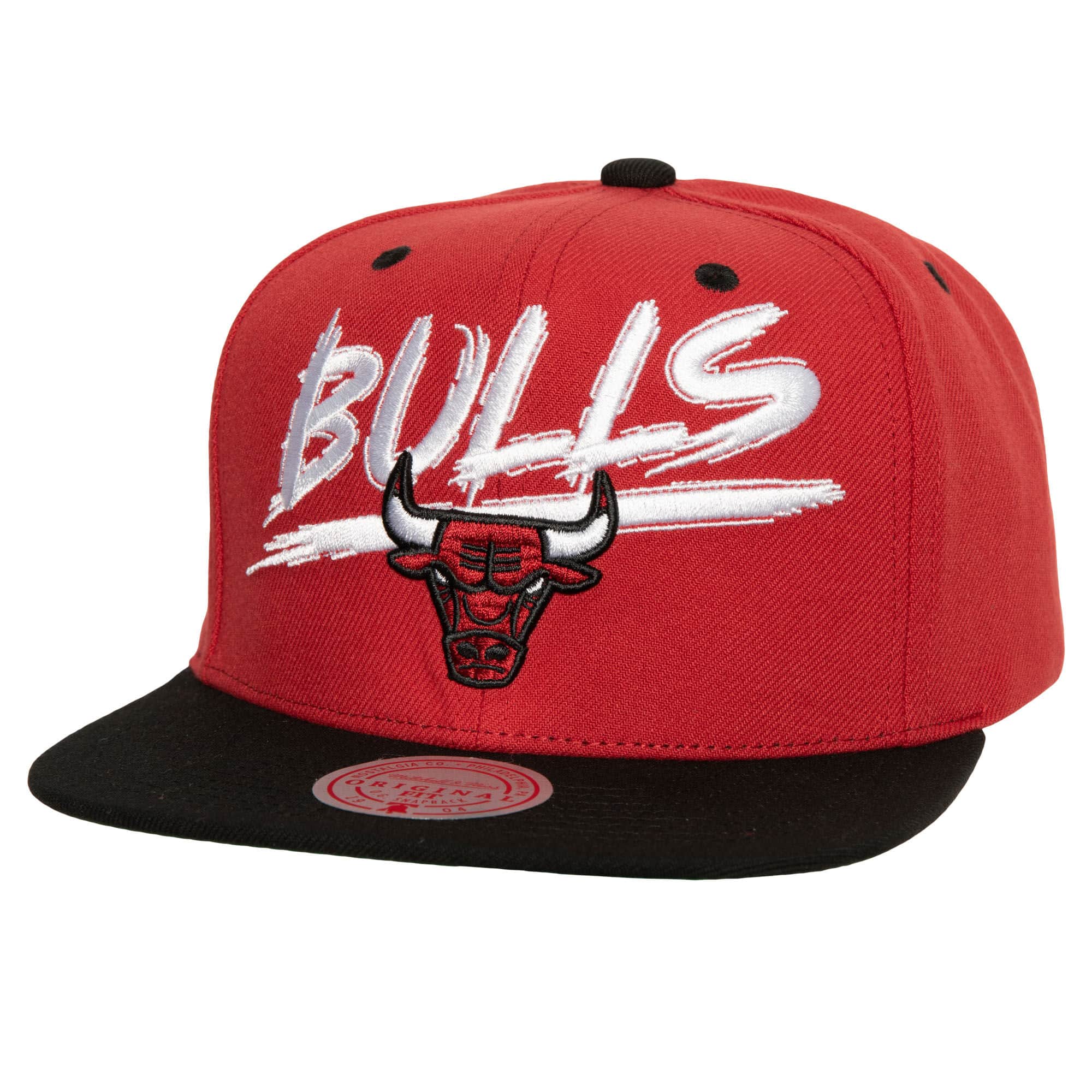 Mens MITCHELL & NESS NBA TRANSCRIPT SNAPBACK BULLS
